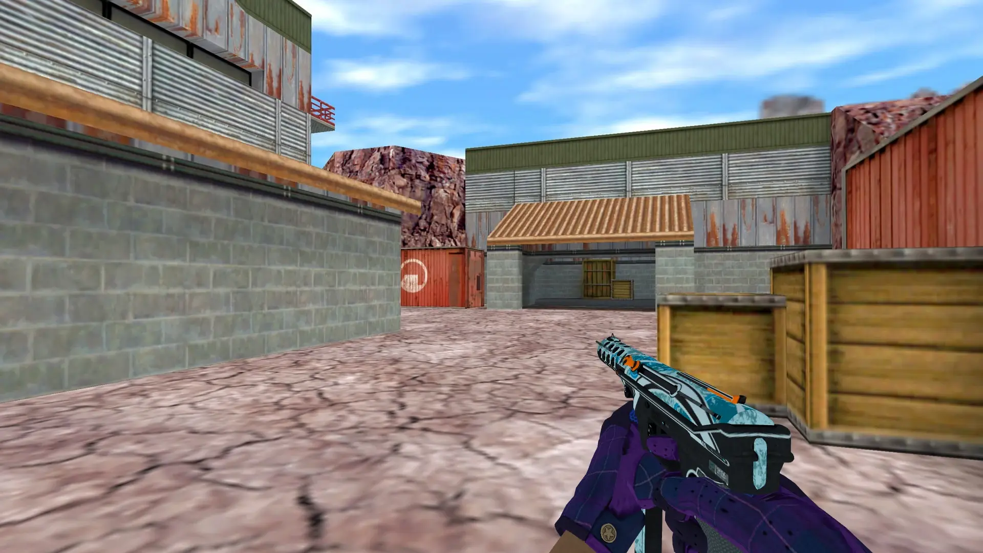 Dual Berettas: Imperial Plaid Driver Gloves — de_nuke (first person)