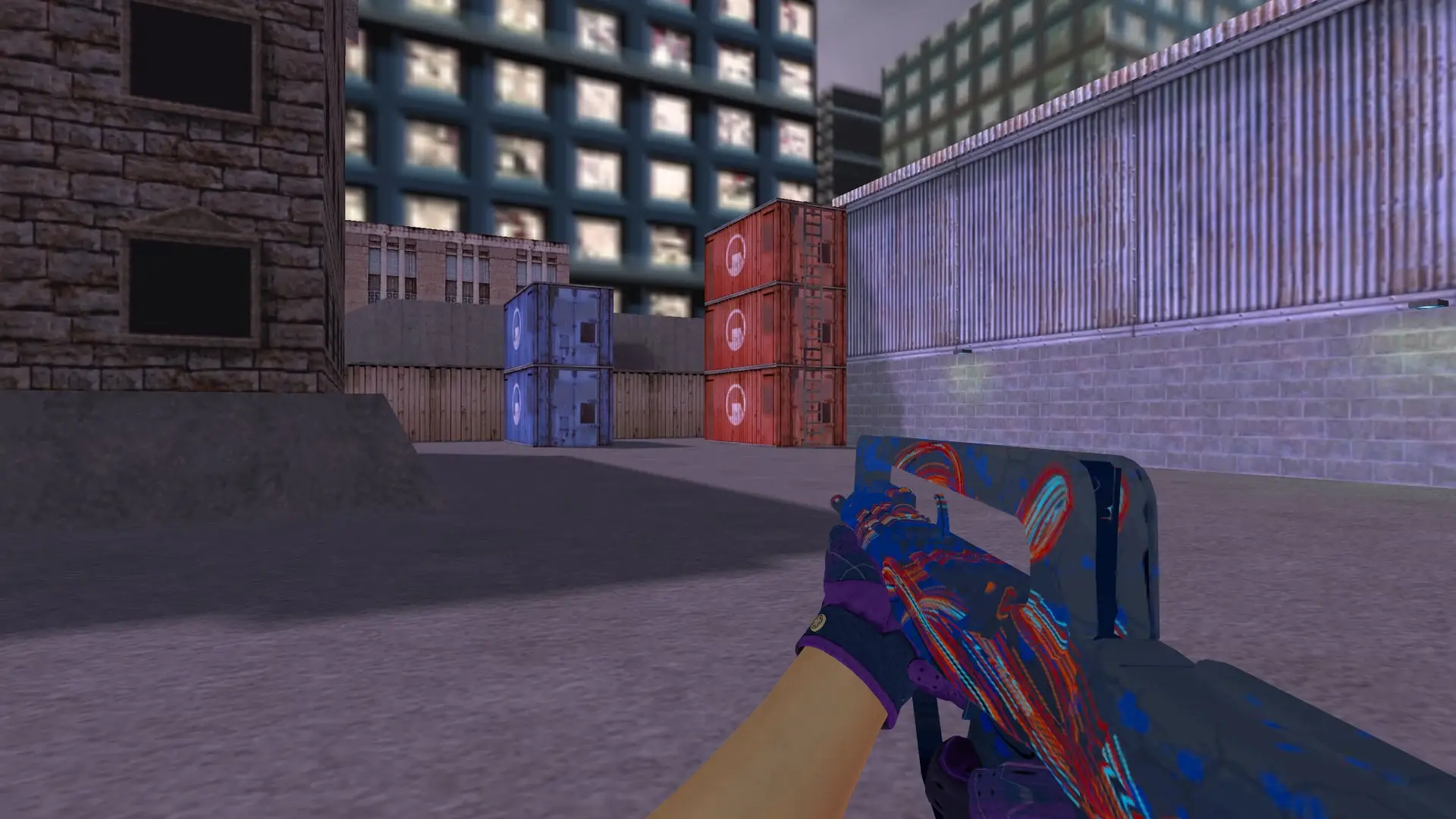 FAMAS: Imperial Plaid Driver Gloves — cs_assault (first person)