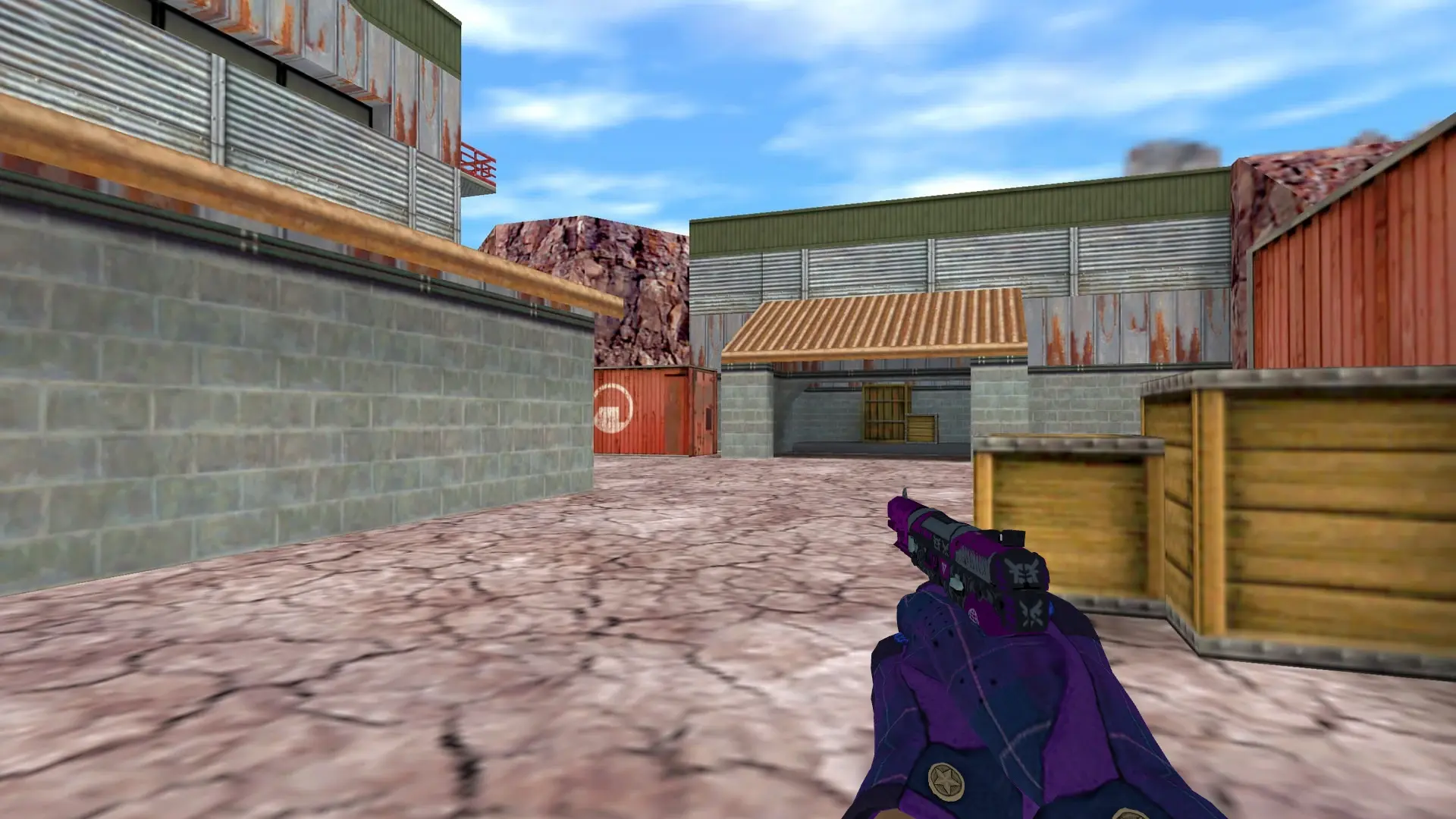 Five-SeveN: Imperial Plaid Driver Gloves — de_nuke (first person)