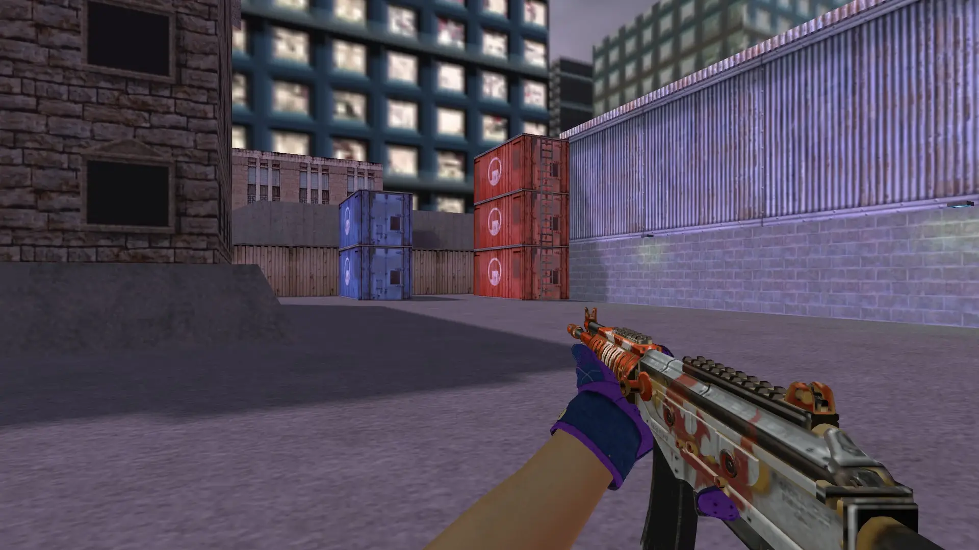 Galil AR: Imperial Plaid Driver Gloves — cs_assault (first person)