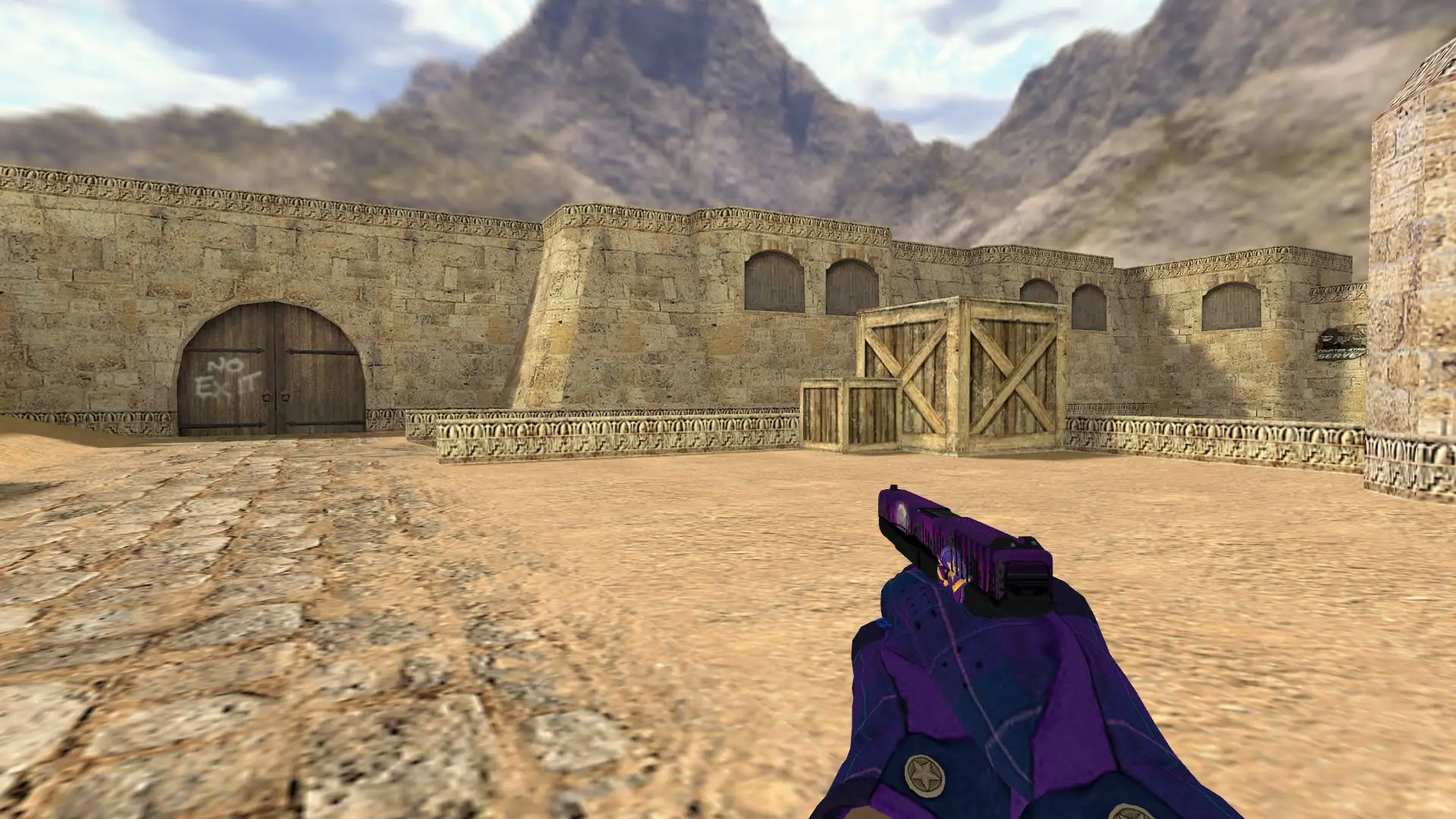 Glock-18: Imperial Plaid Driver Gloves — de_dust2 (first person)