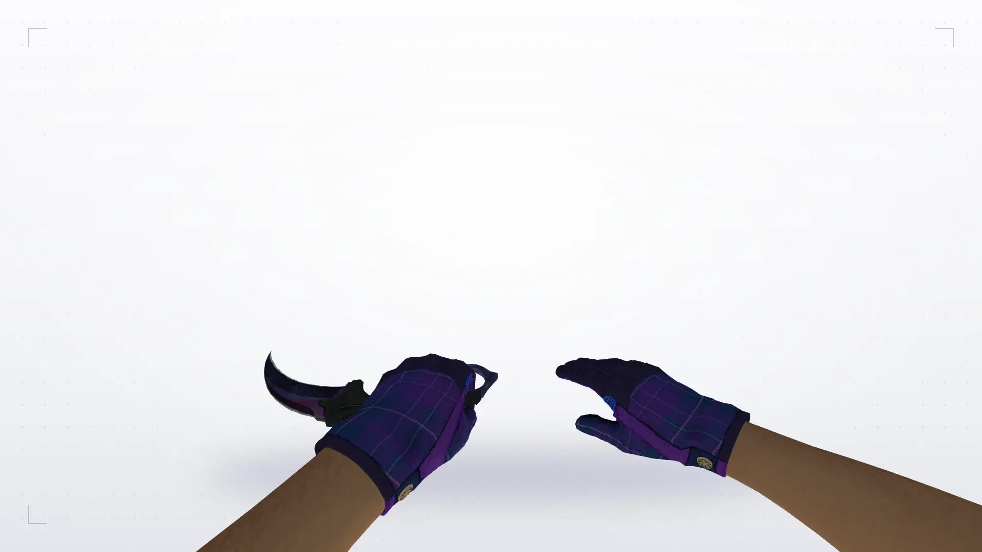Knife: Imperial Plaid Driver Gloves — first person