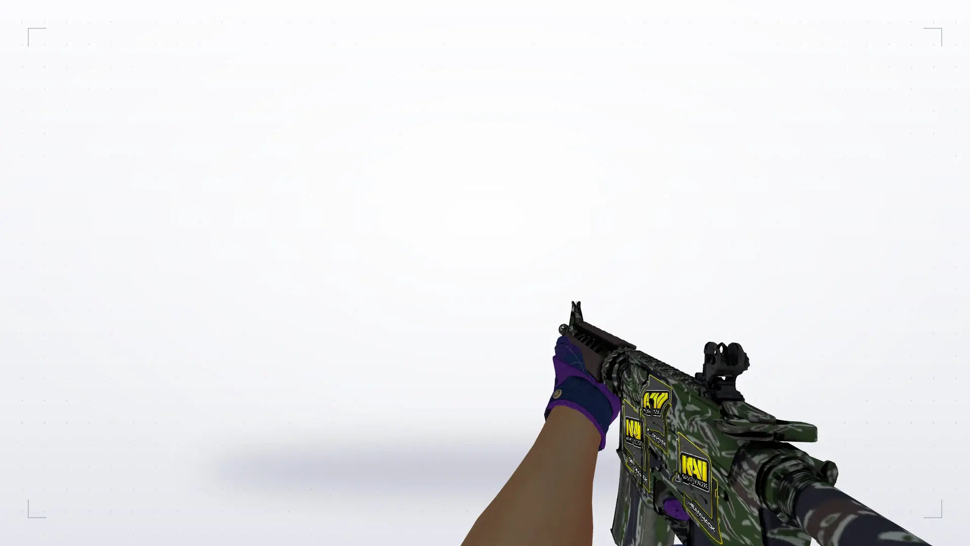 M4A1: Imperial Plaid Driver Gloves — first person