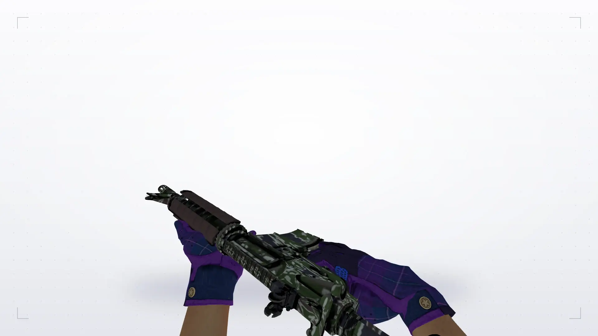 M4A1: Imperial Plaid Driver Gloves — first person