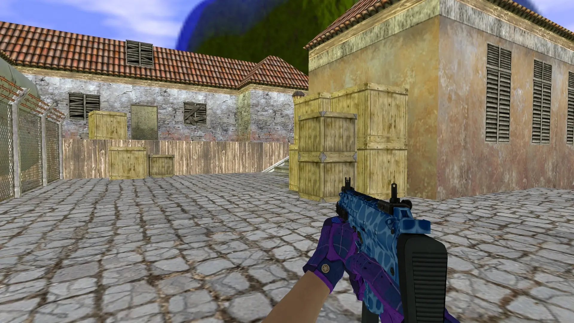 MP5: Imperial Plaid Driver Gloves — de_inferno (first person)