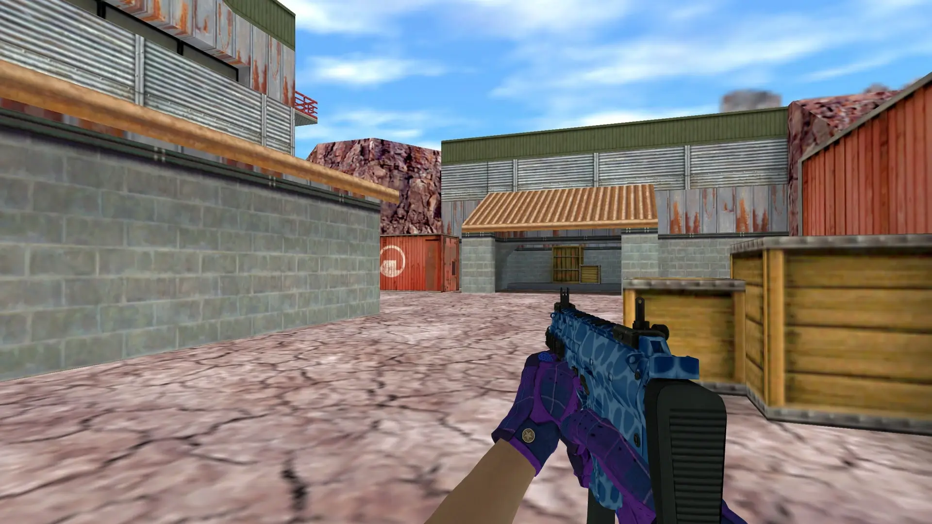 MP5: Imperial Plaid Driver Gloves — de_nuke (first person)