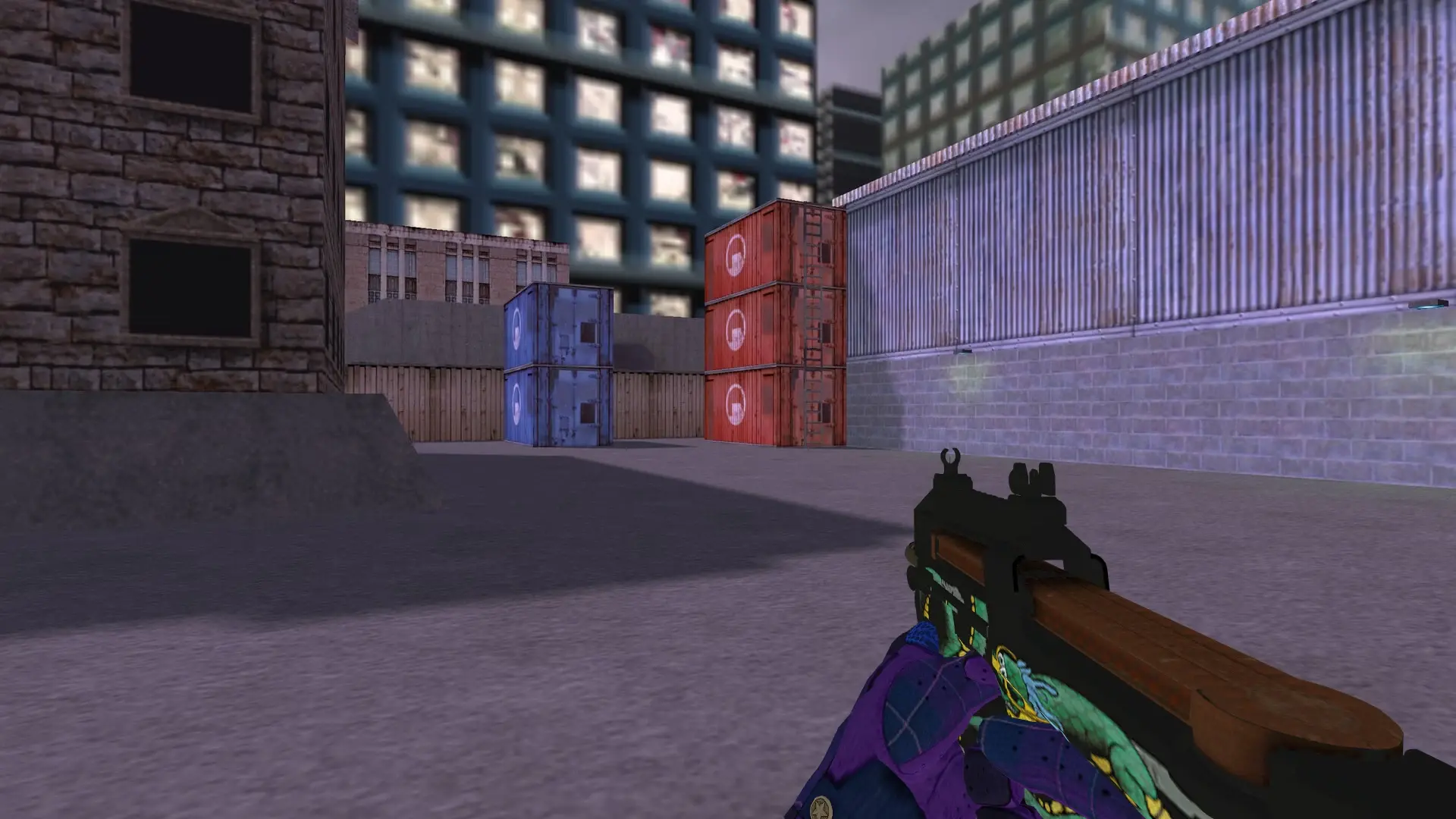 P90: Imperial Plaid Driver Gloves — cs_assault (first person)