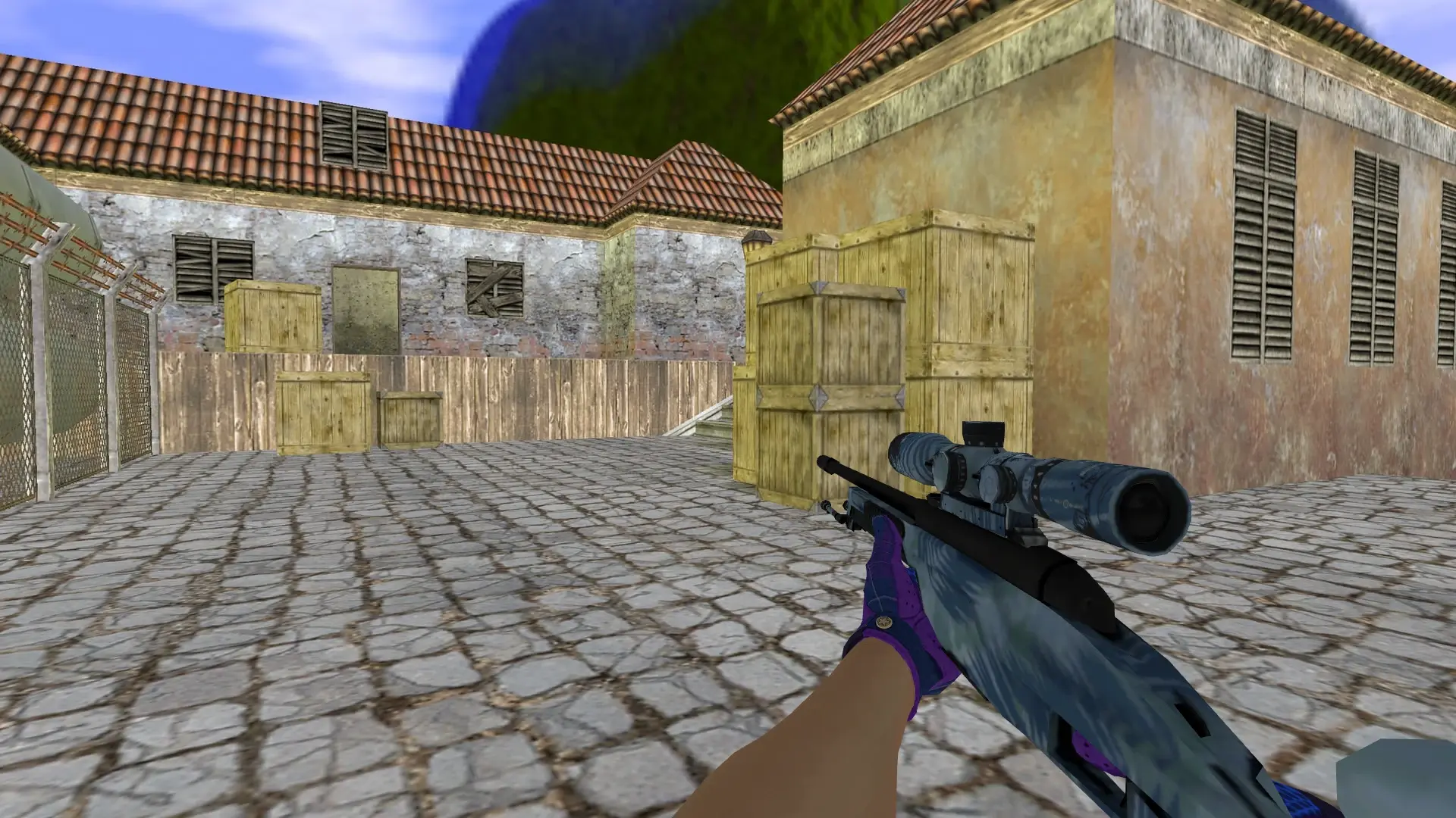 Scout: Imperial Plaid Driver Gloves — de_inferno (first person)