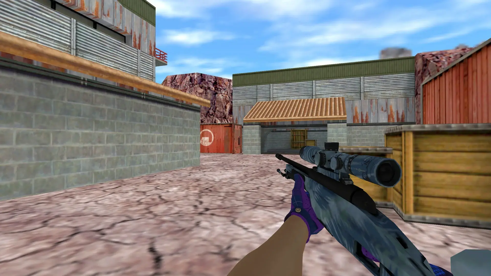 Scout: Imperial Plaid Driver Gloves — de_nuke (first person)
