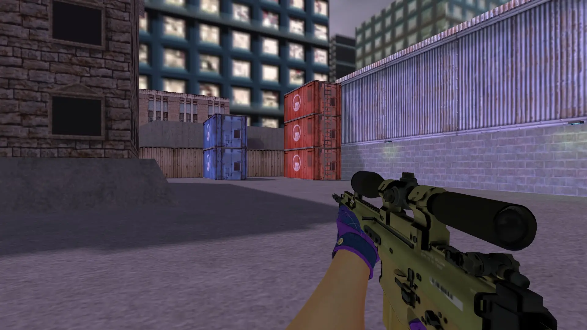 SG550: Imperial Plaid Driver Gloves — cs_assault (first person)
