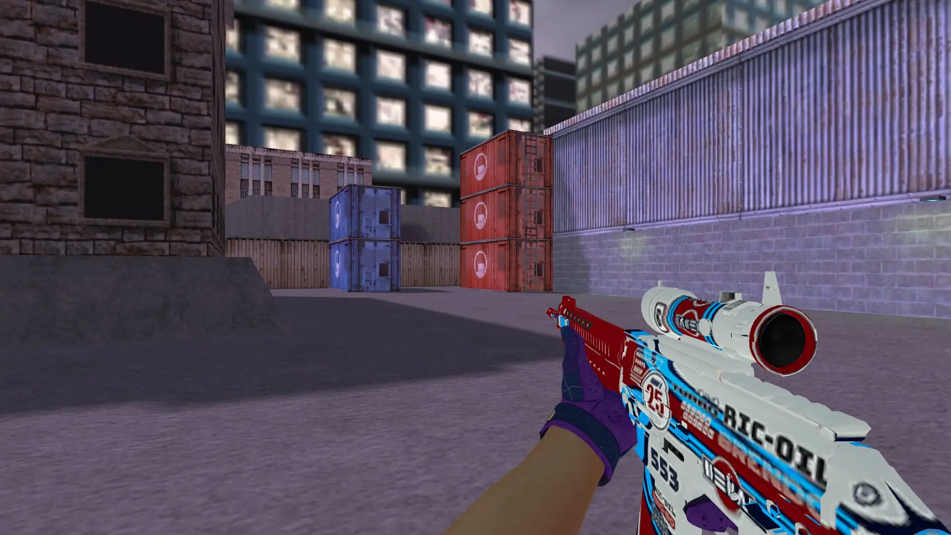 SG552: Imperial Plaid Driver Gloves — cs_assault (first person)