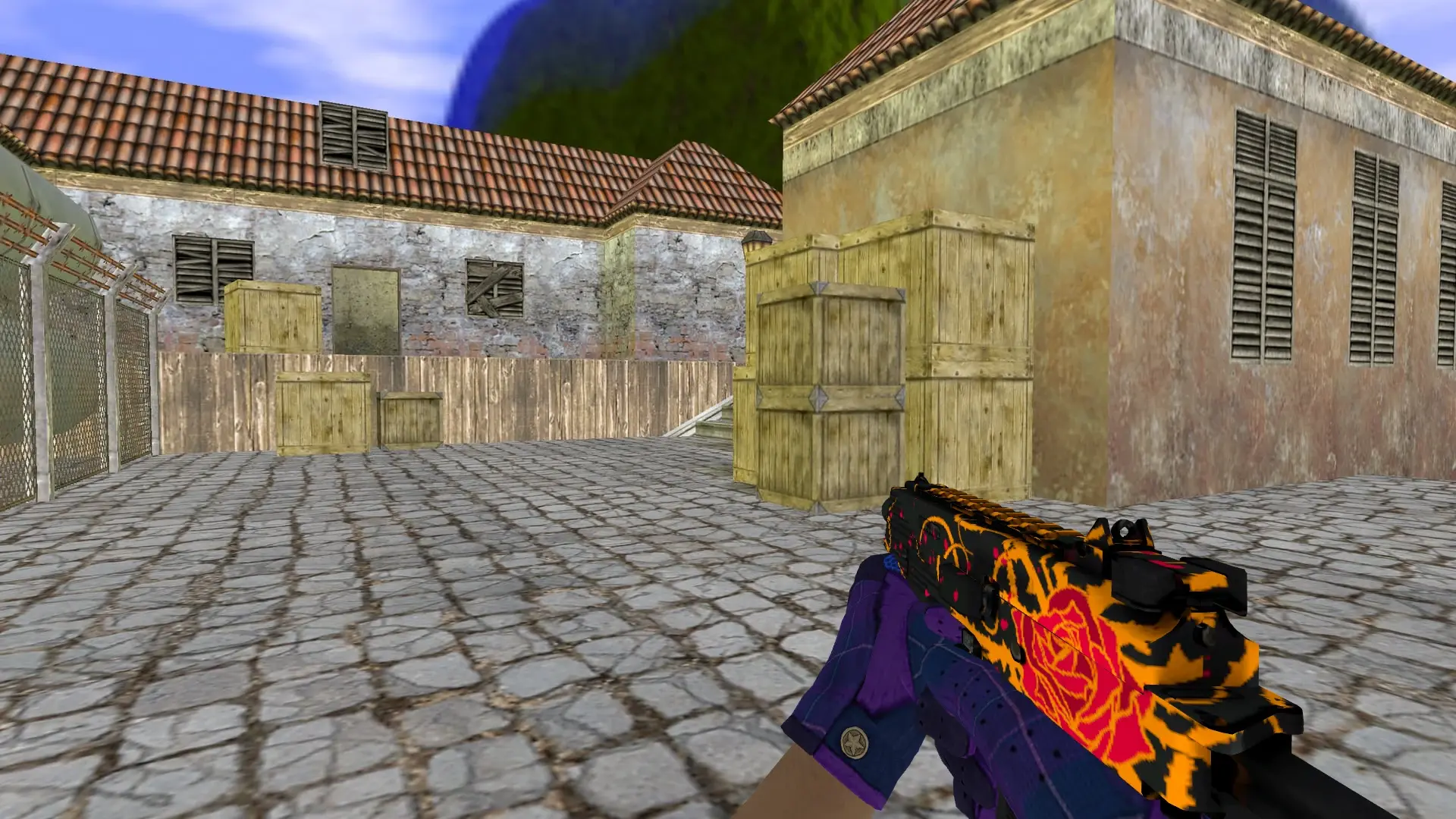 TMP: Imperial Plaid Driver Gloves — de_inferno (first person)