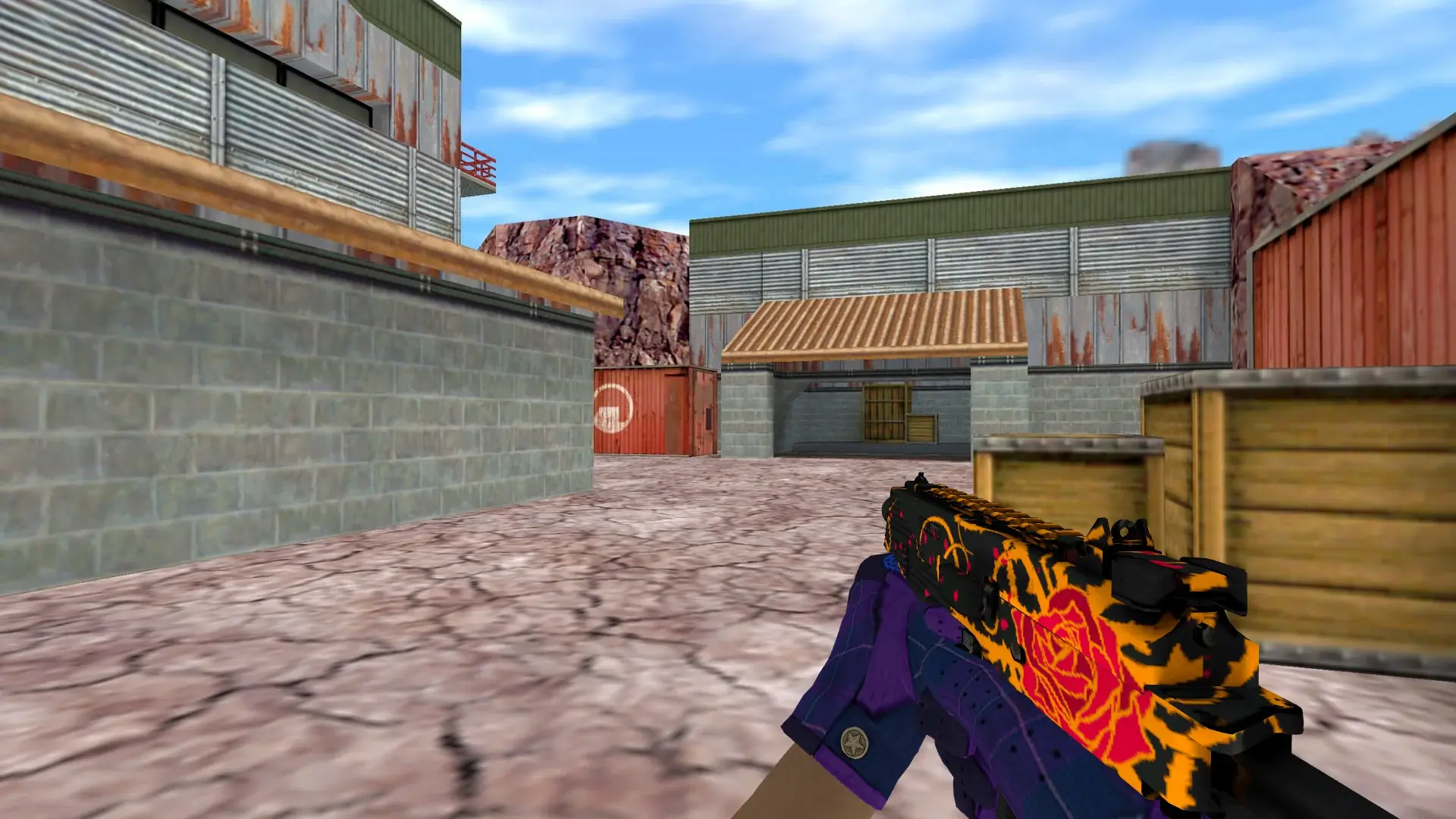 TMP: Imperial Plaid Driver Gloves — de_nuke (first person)