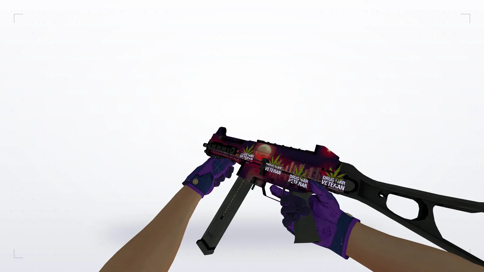 UMP-45: Imperial Plaid Driver Gloves — first person