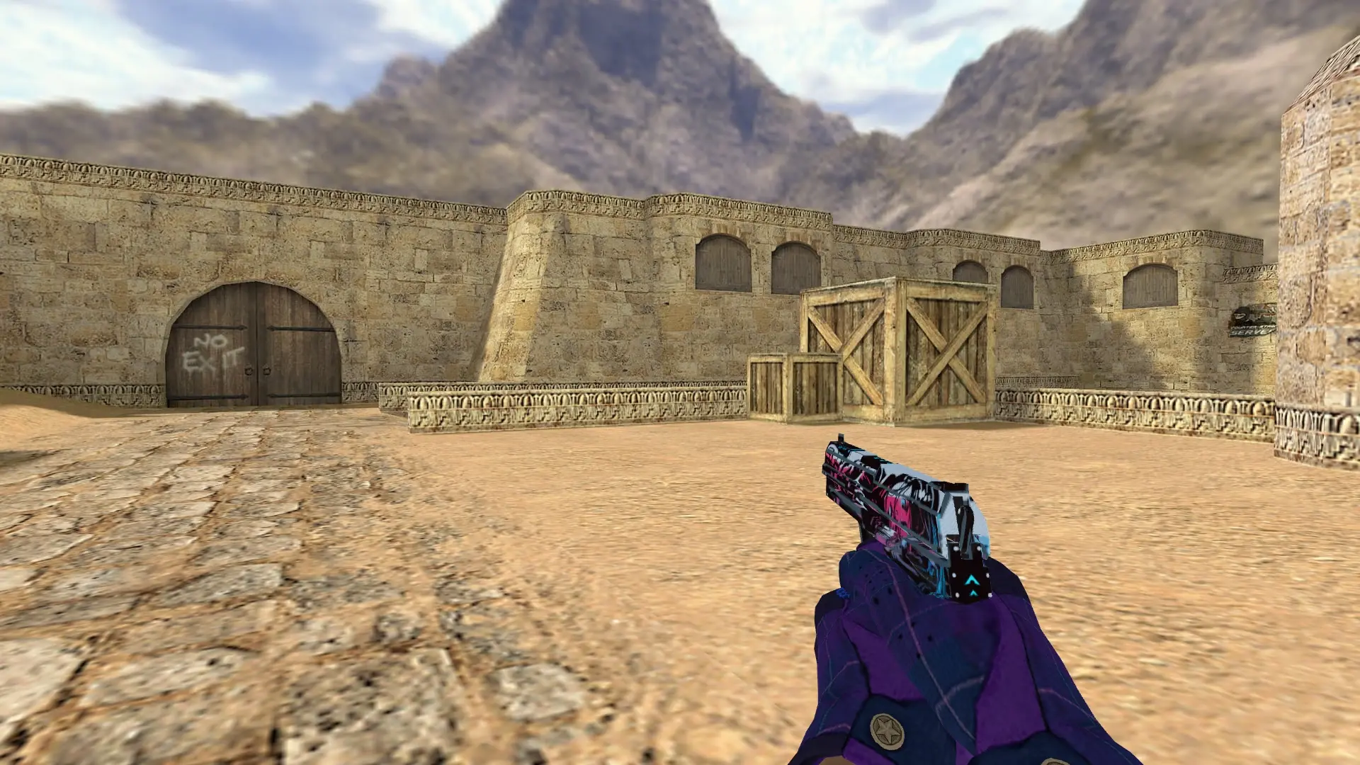 USP: Imperial Plaid Driver Gloves — de_dust2 (first person)