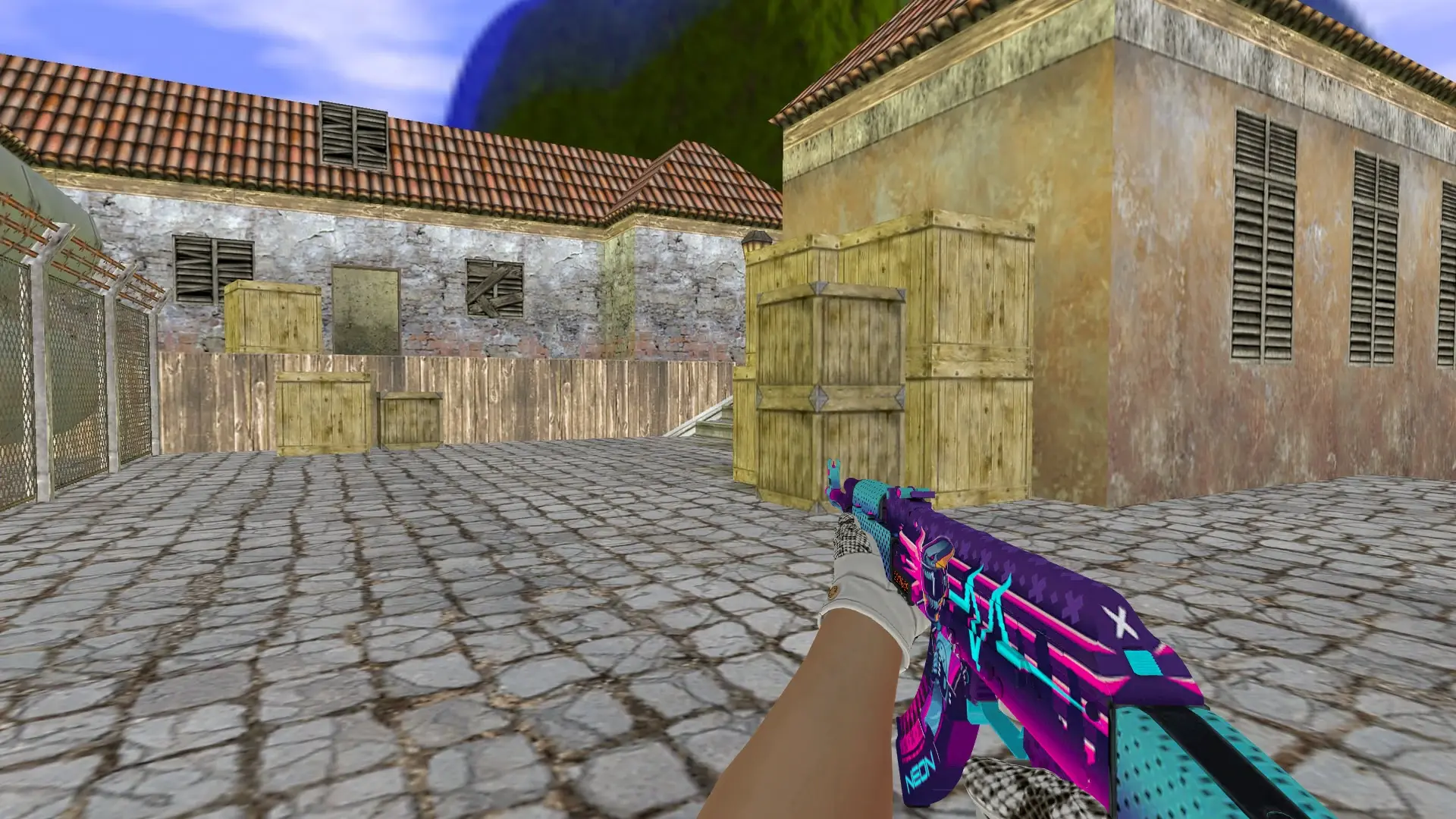 AK-47: King Snake Driver Gloves — de_inferno (first person)