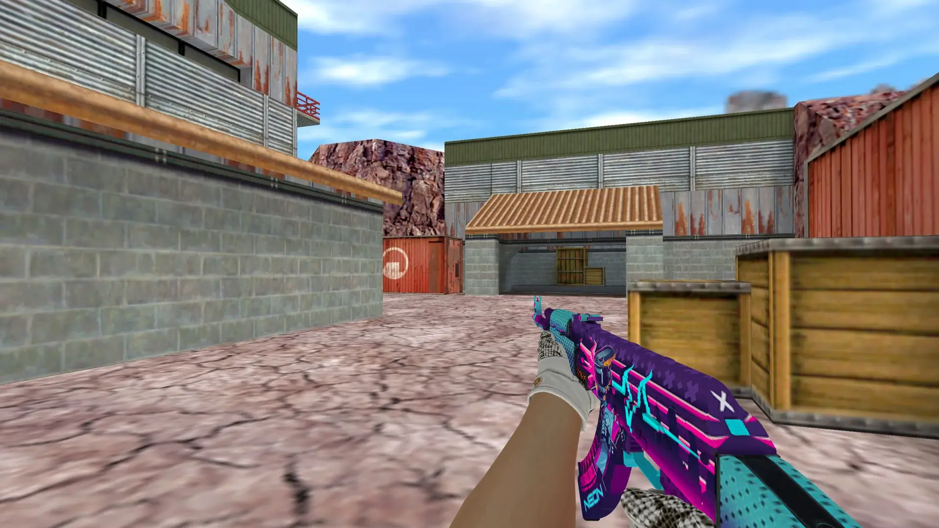 AK-47: King Snake Driver Gloves — de_nuke (first person)