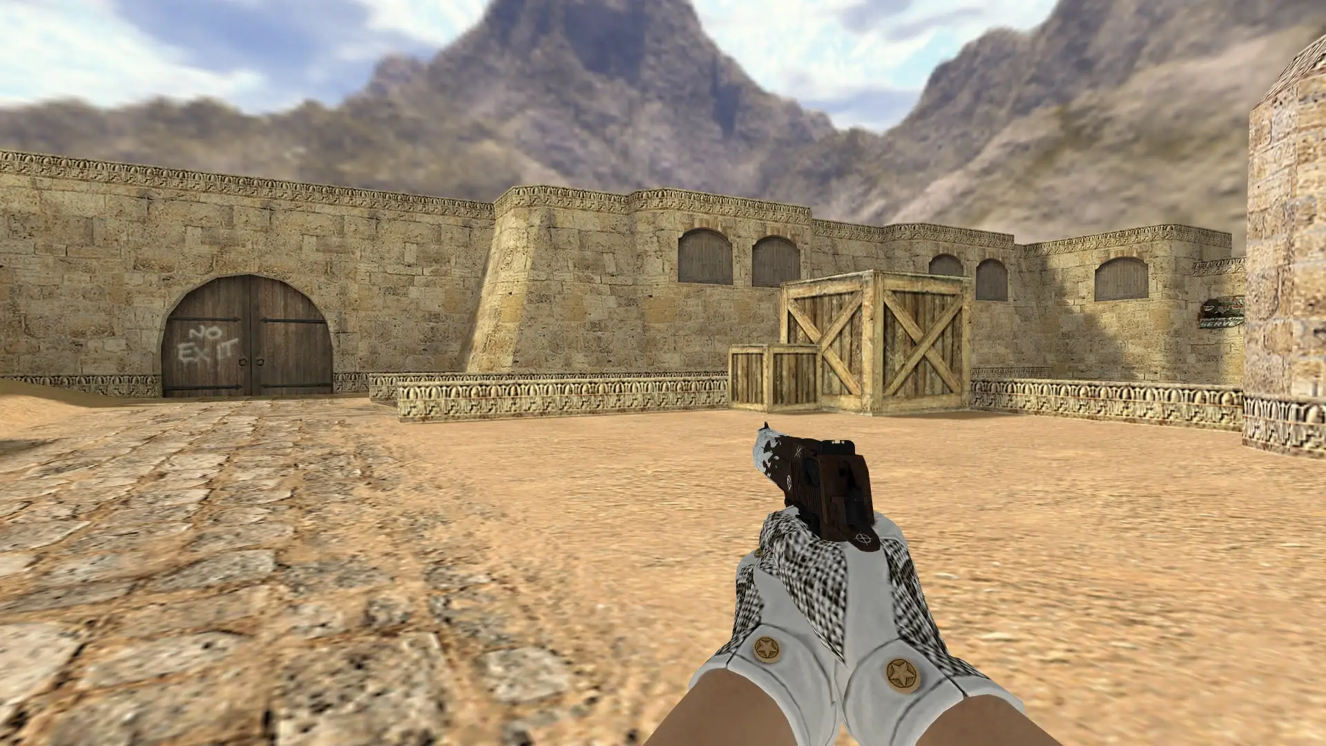 Desert Eagle: King Snake Driver Gloves — de_dust2 (first person)