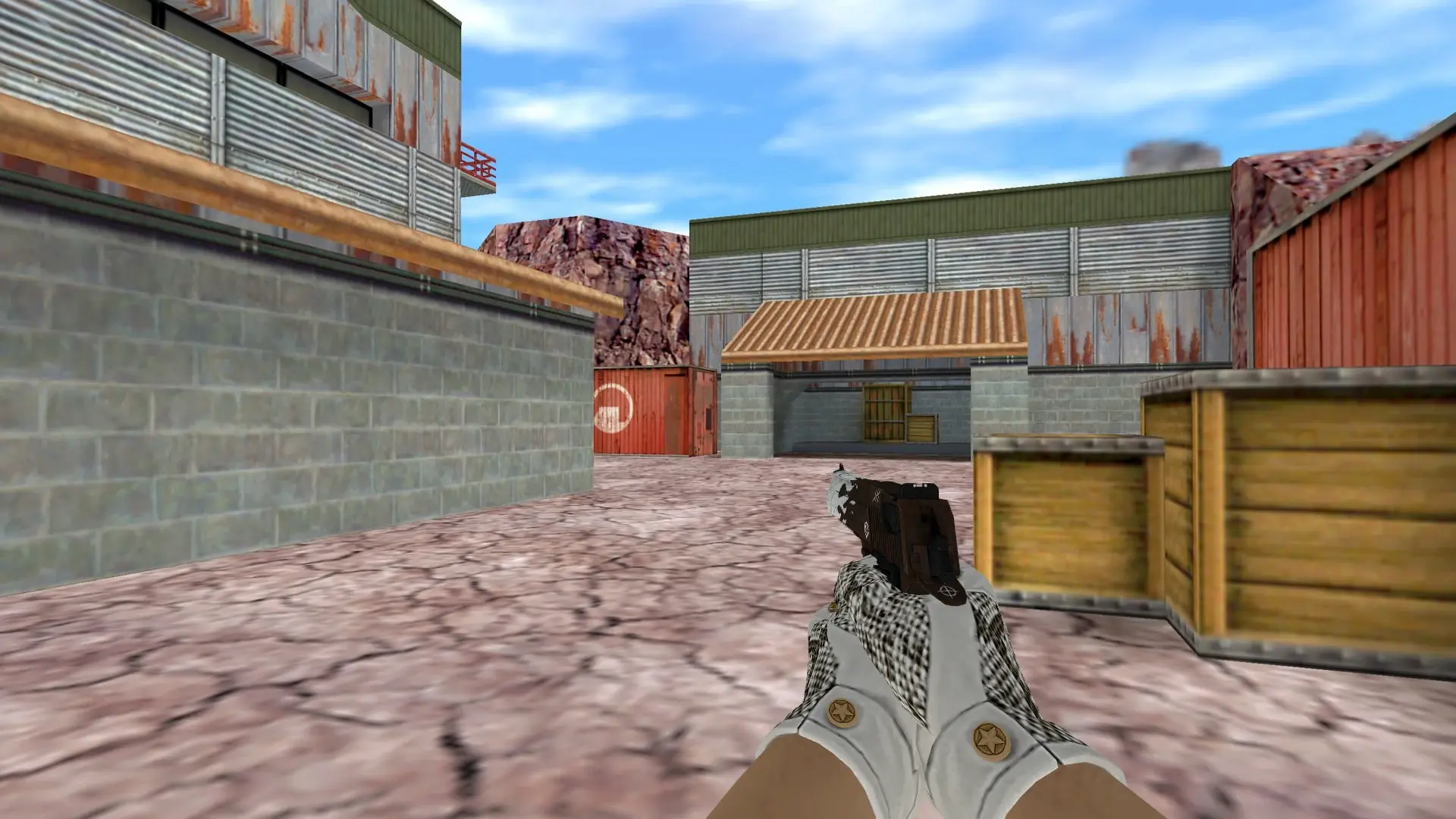 Desert Eagle: King Snake Driver Gloves — de_nuke (first person)
