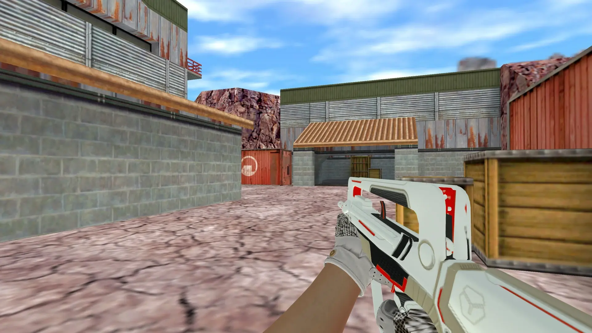 FAMAS: King Snake Driver Gloves — de_nuke (first person)