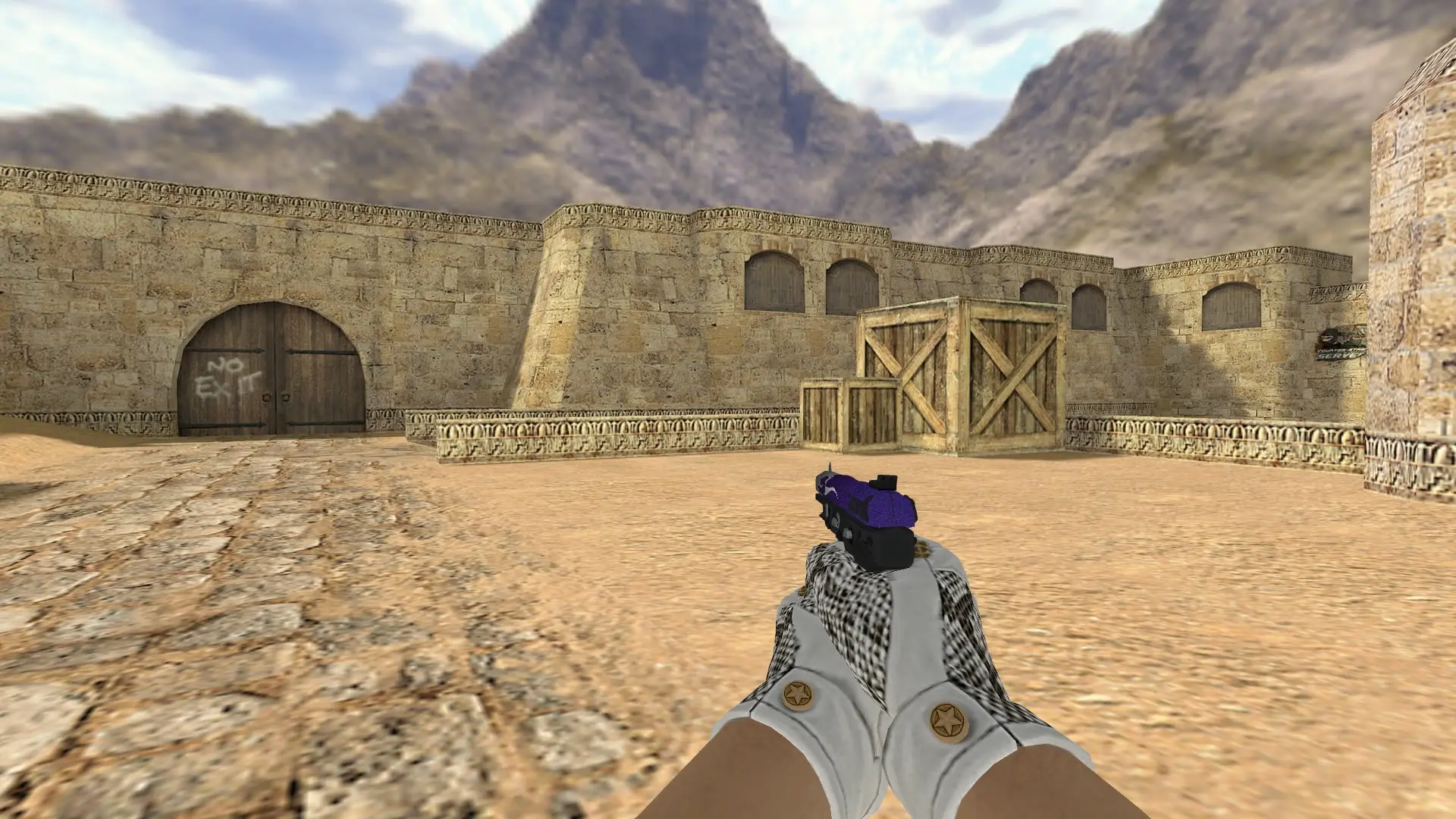 Five-SeveN: King Snake Driver Gloves — de_dust2 (first person)