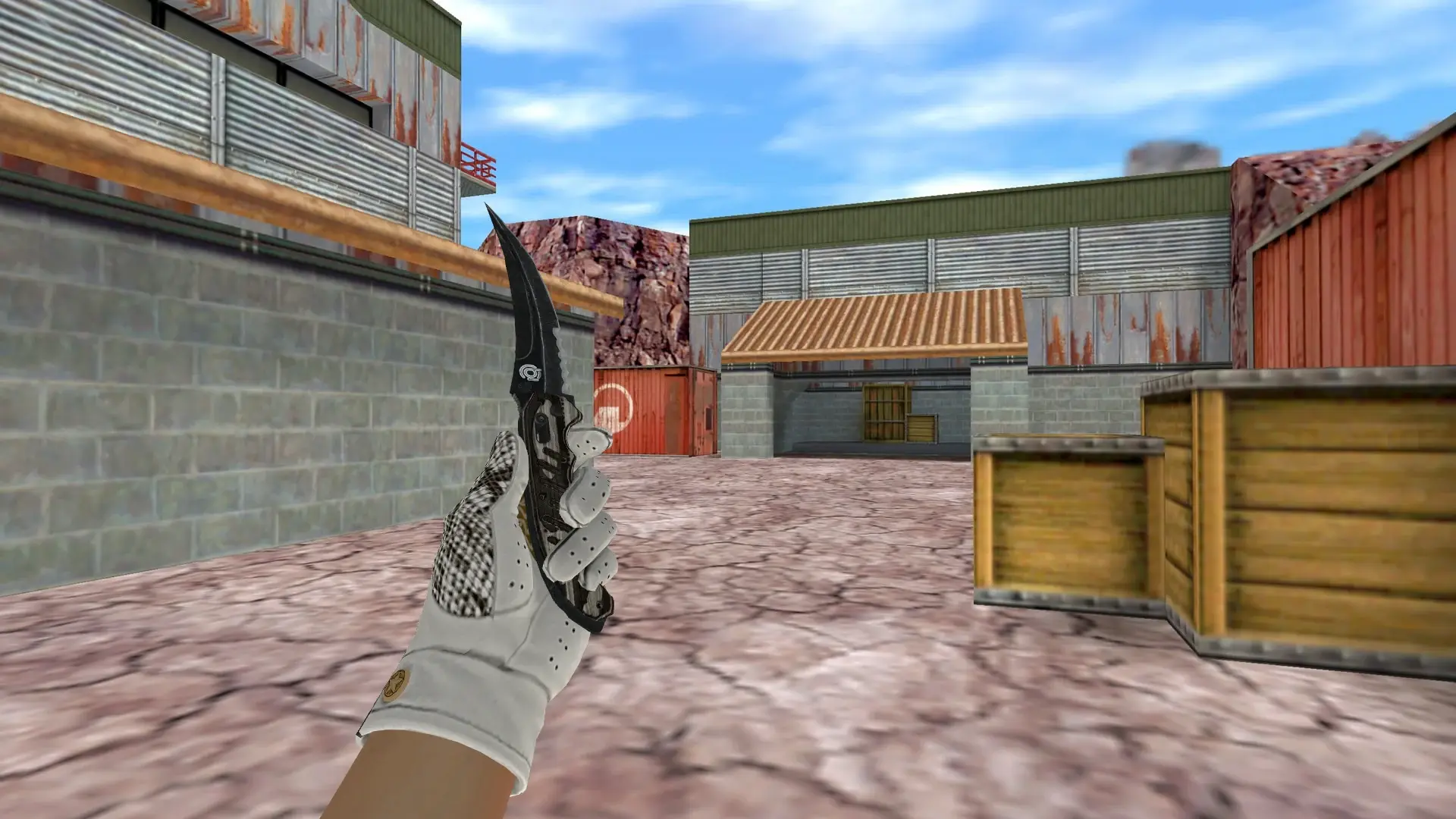Knife: King Snake Driver Gloves — de_nuke (first person)