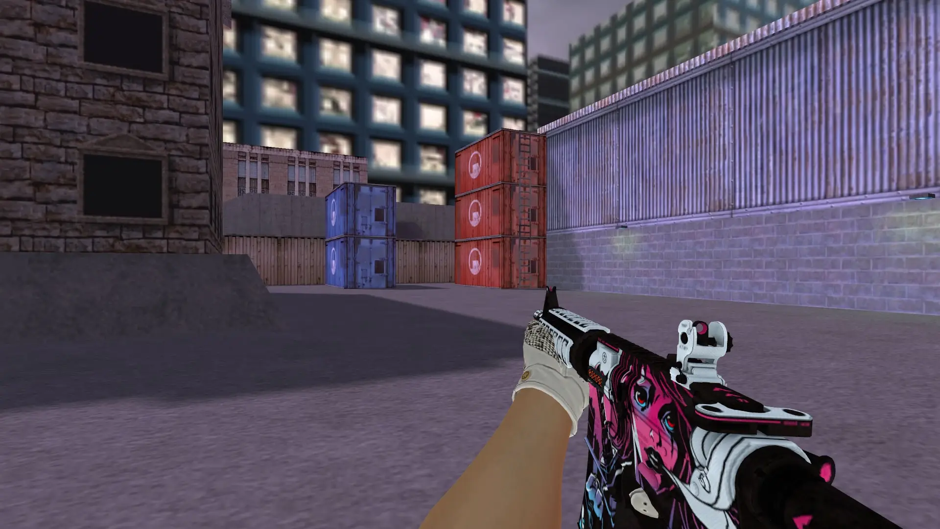 M4A1: King Snake Driver Gloves — cs_assault (first person)