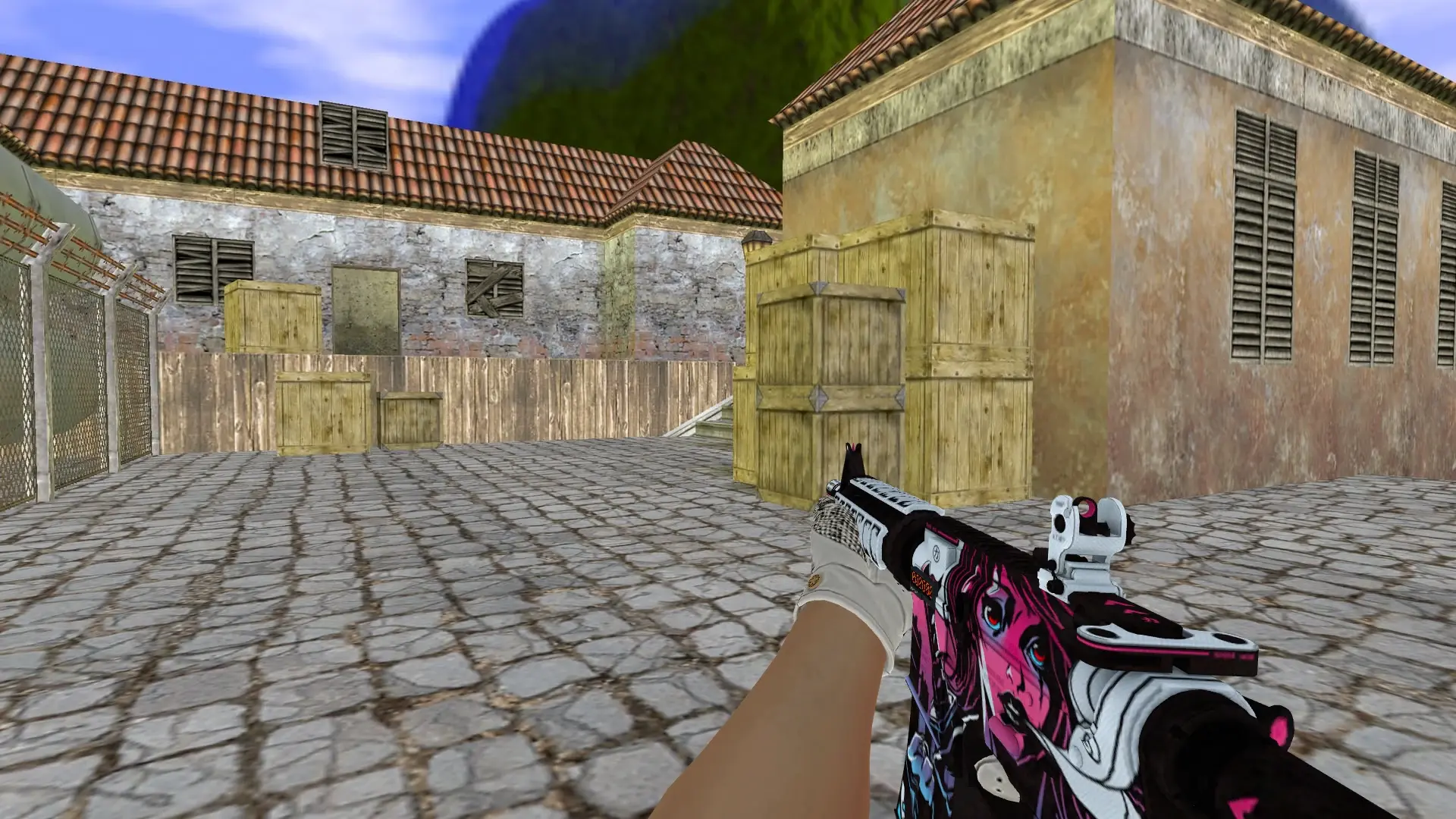 M4A1: King Snake Driver Gloves — de_inferno (first person)