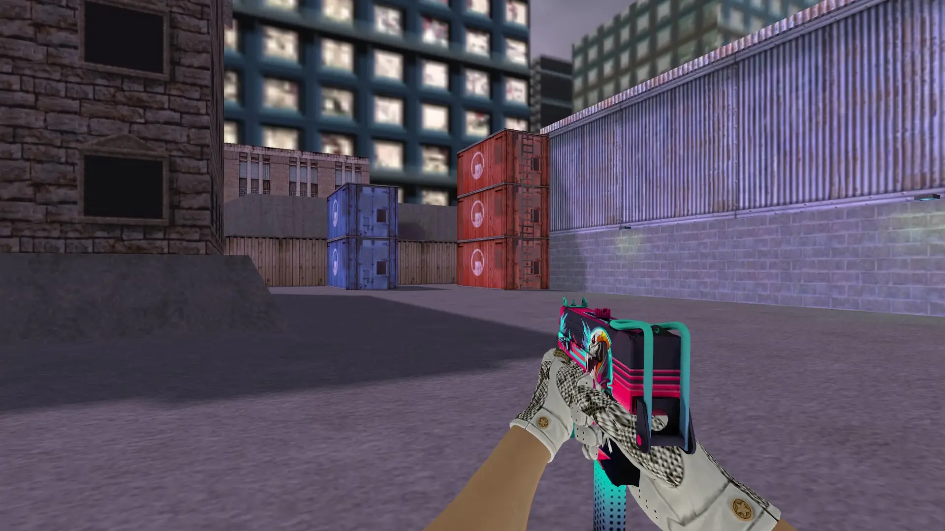 MAC-10: King Snake Driver Gloves — cs_assault (first person)