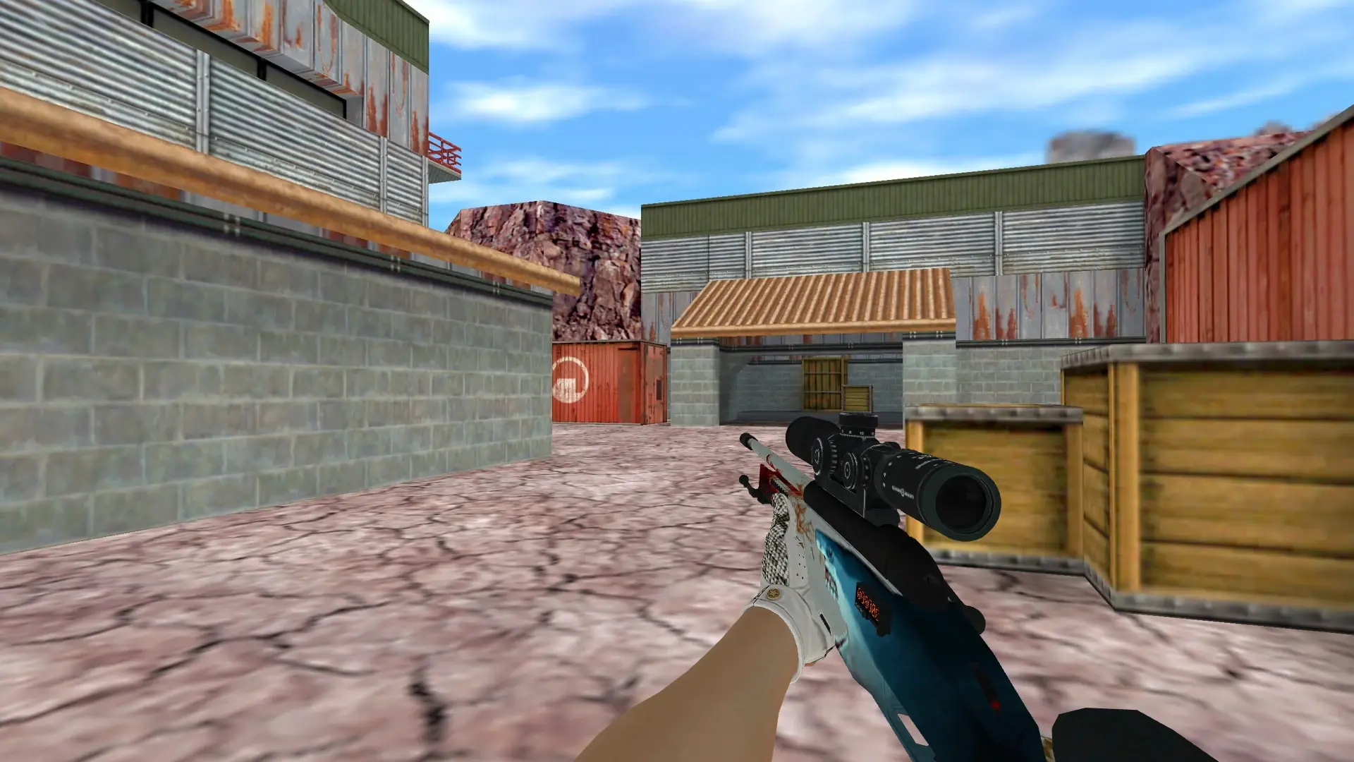 Scout: King Snake Driver Gloves — de_nuke (first person)