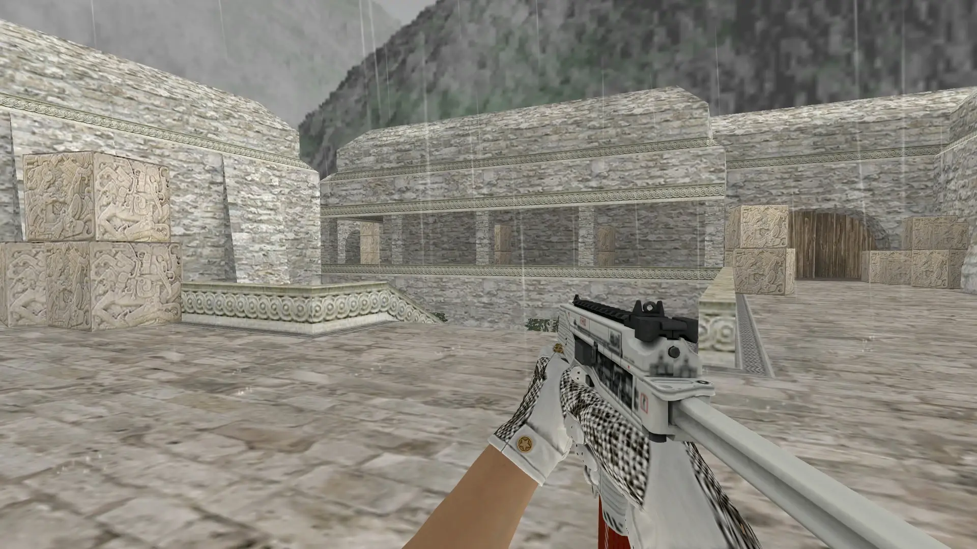 TMP: King Snake Driver Gloves — de_aztec (first person)