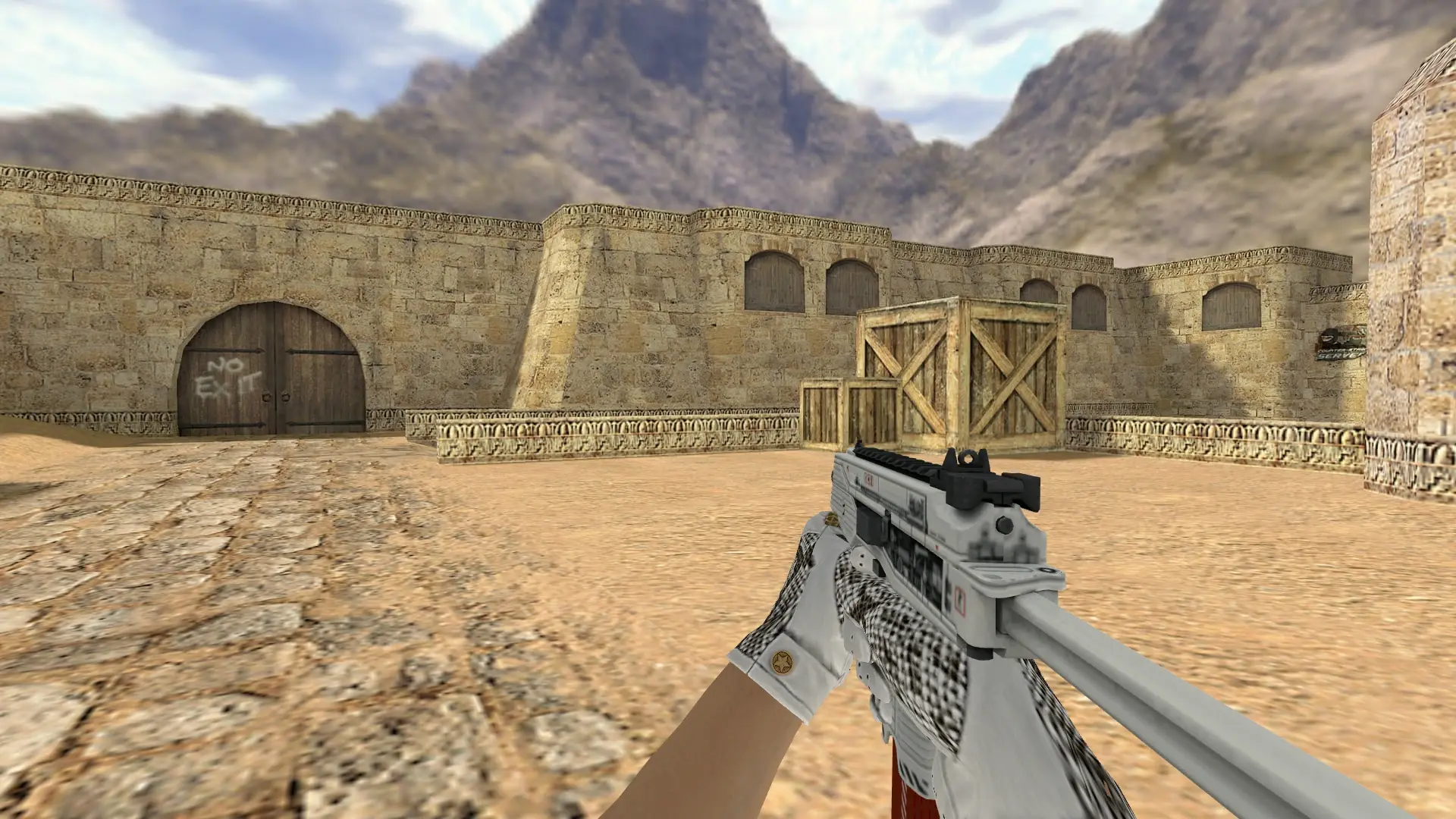 TMP: King Snake Driver Gloves — de_dust2 (first person)
