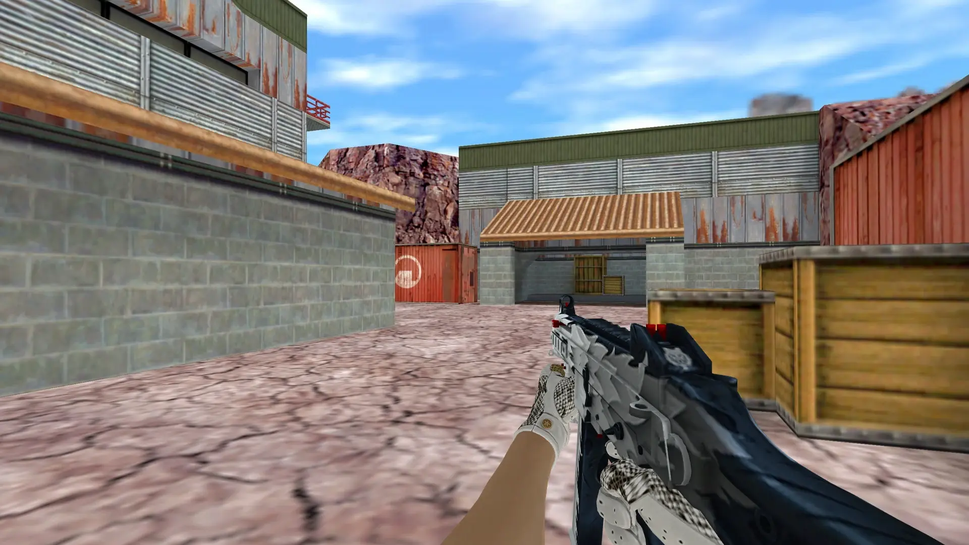 UMP-45: King Snake Driver Gloves — de_nuke (first person)