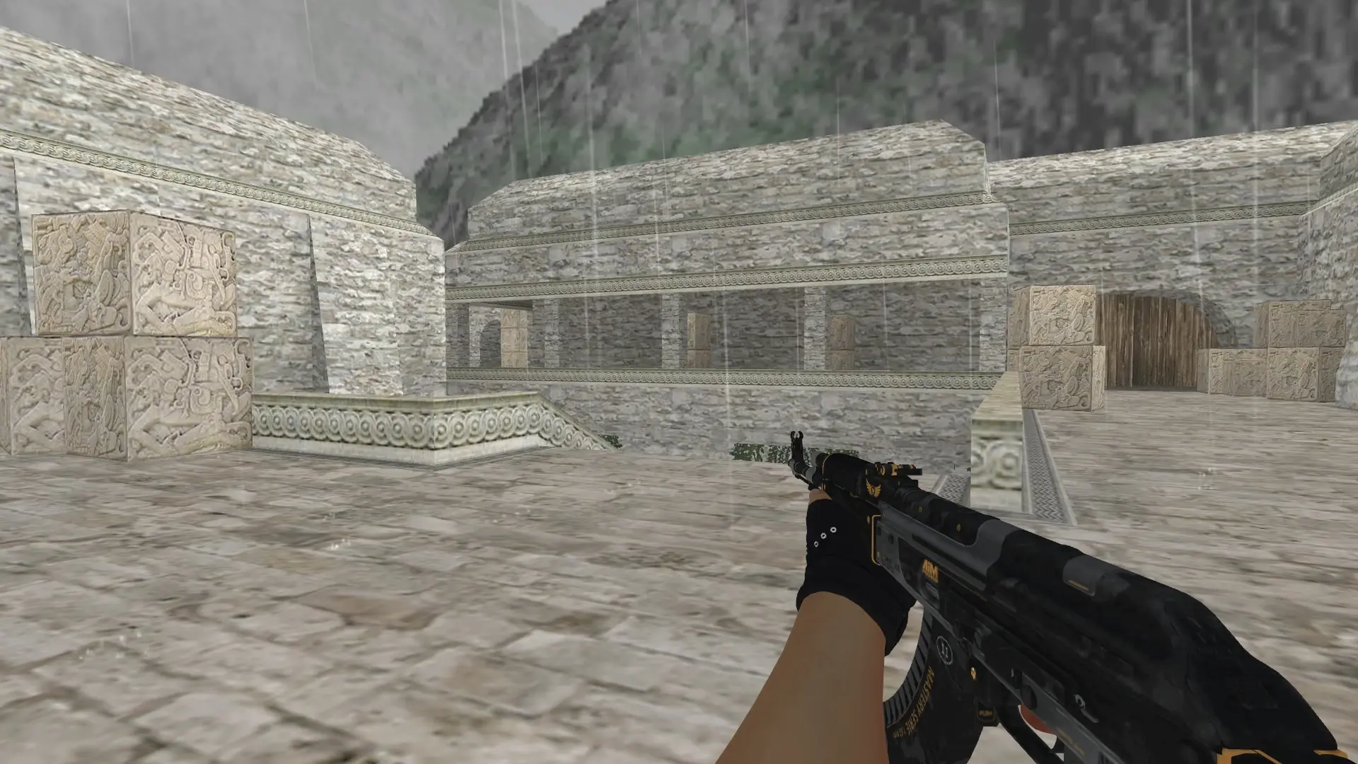 AK-47: B&W Inventory — de_aztec (first person)