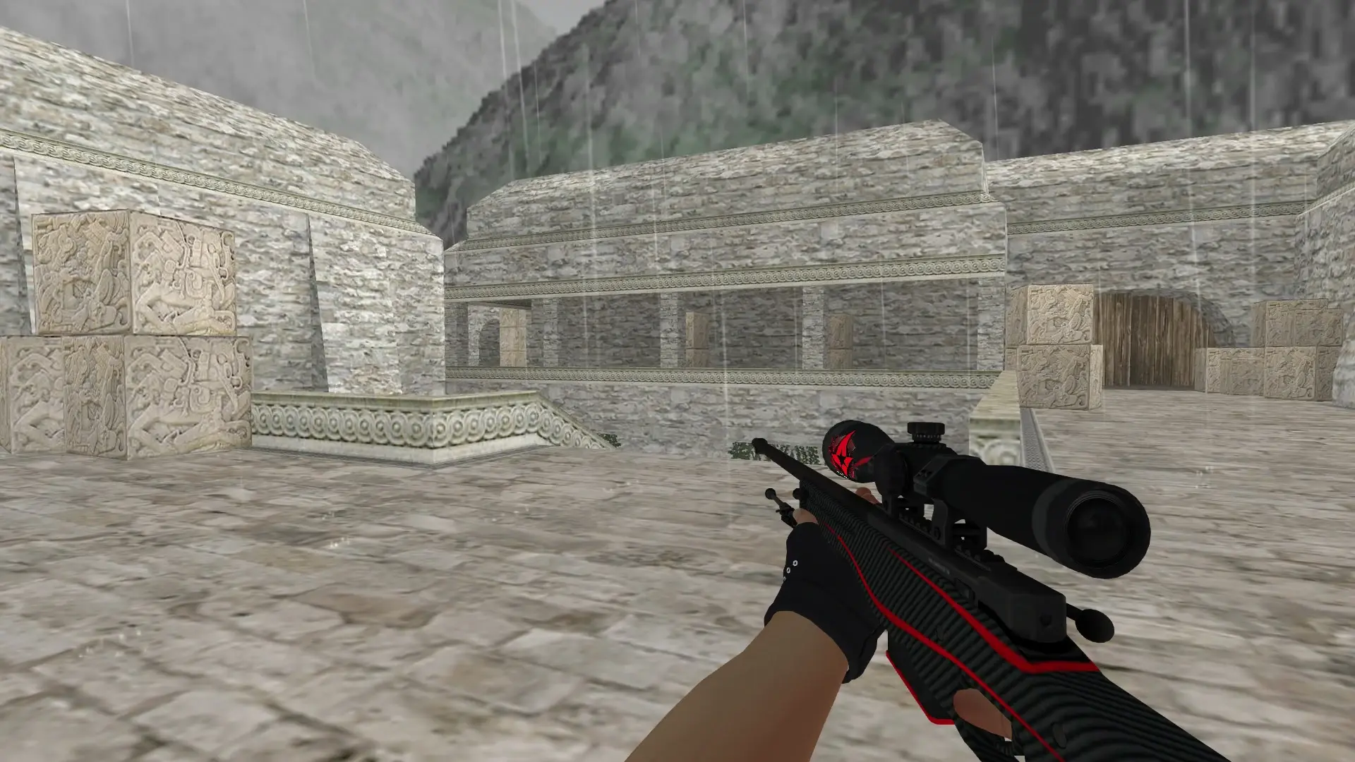 AWP: B&W Inventory — de_aztec (first person)