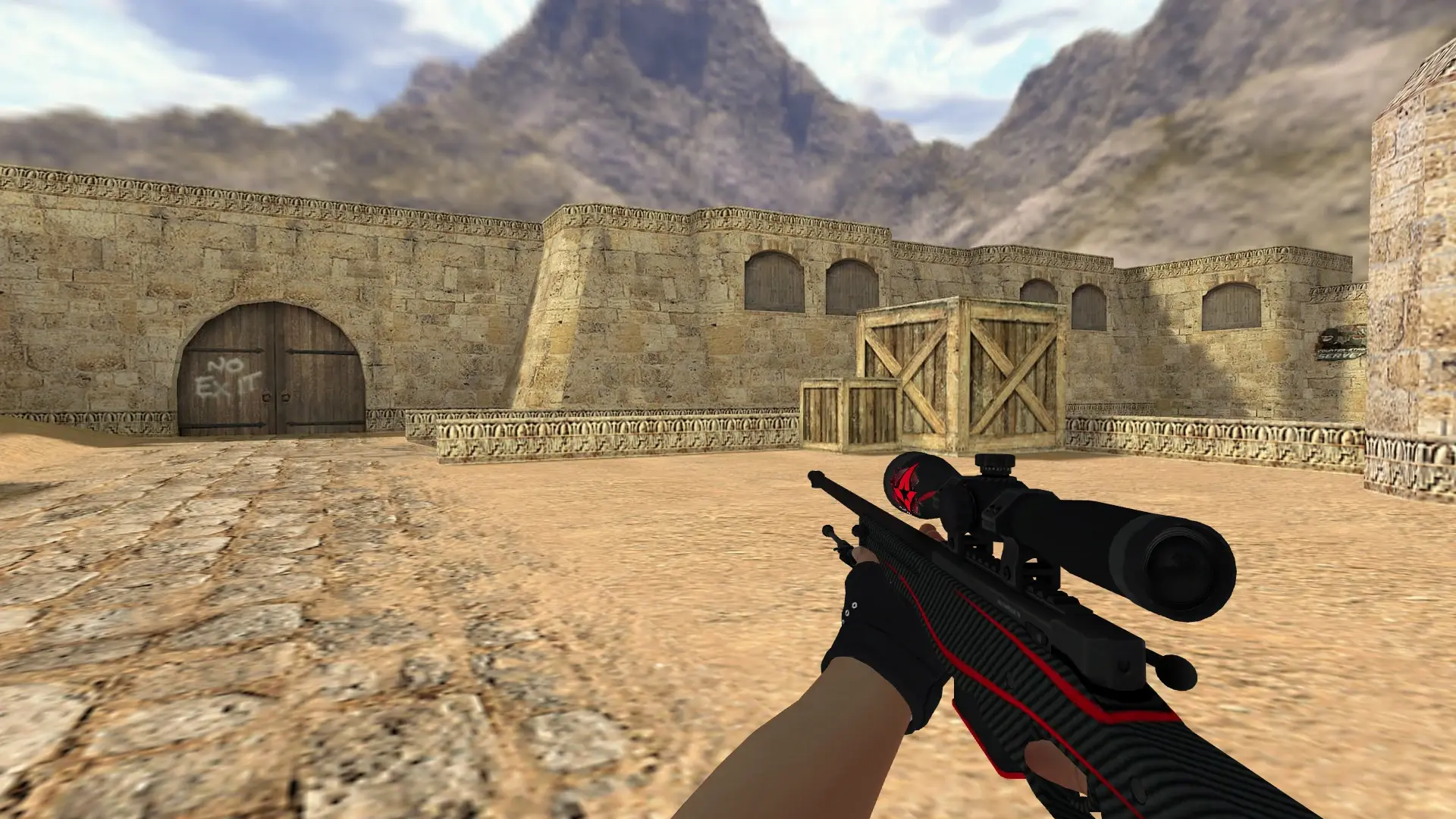 AWP: B&W Inventory — de_dust2 (first person)