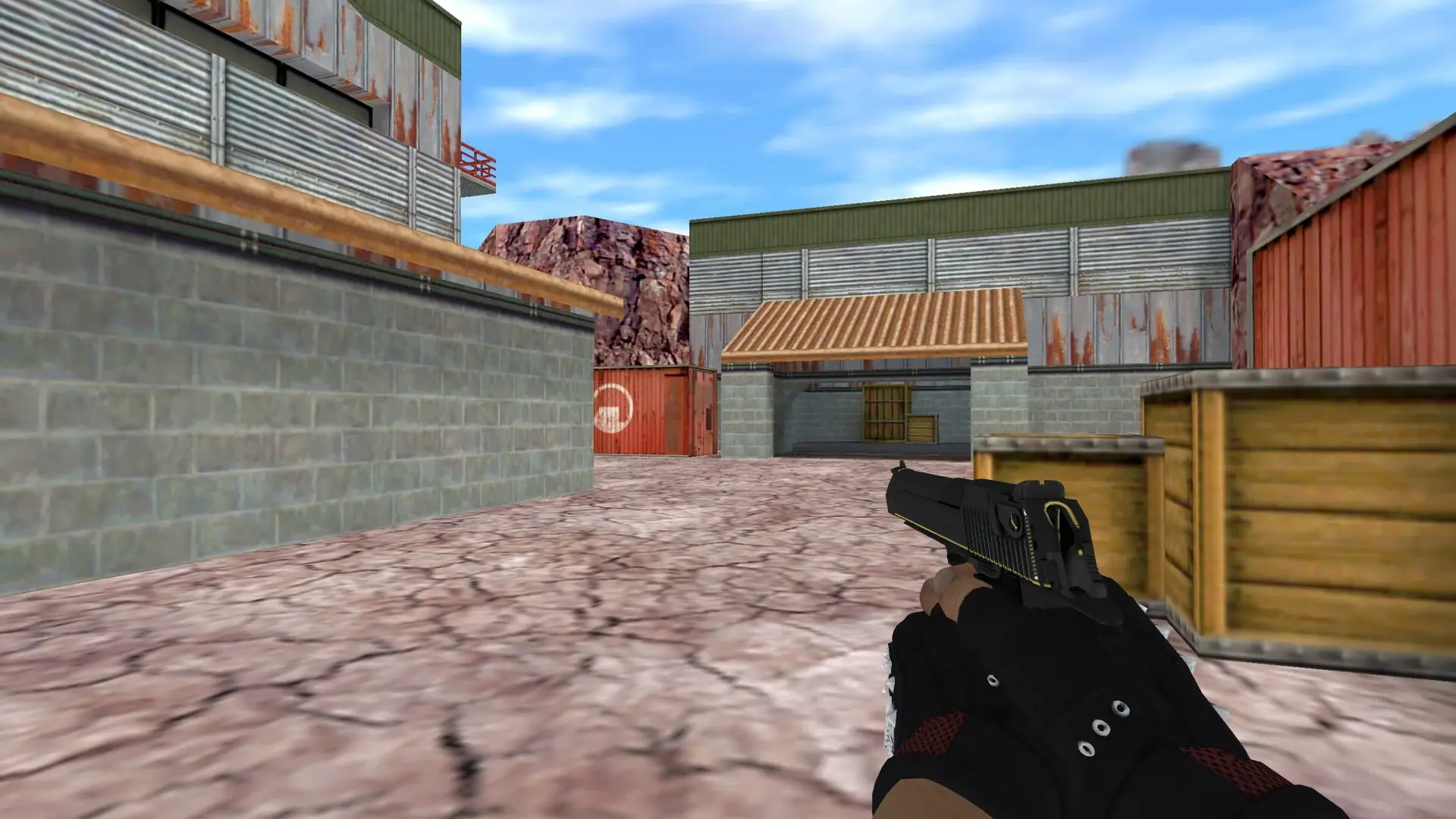 Desert Eagle: B&W Inventory — de_nuke (first person)