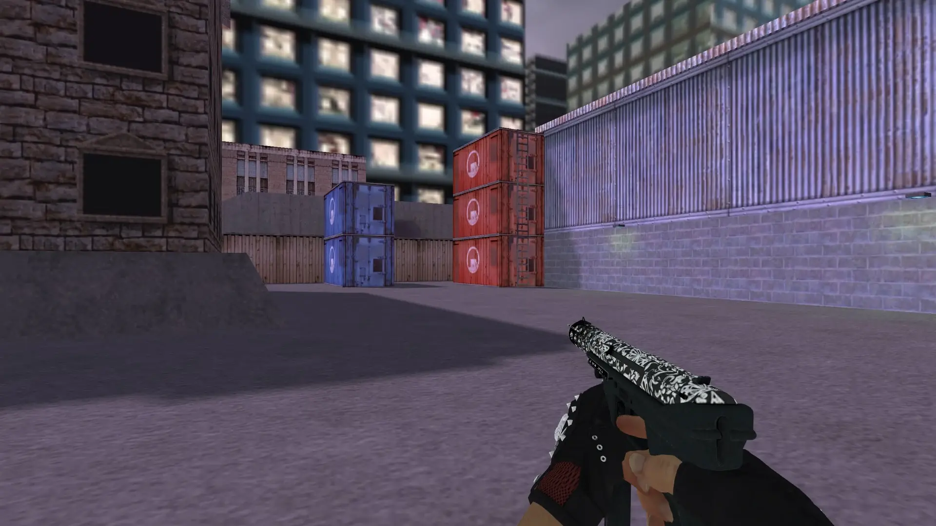 Dual Berettas: B&W Inventory — cs_assault (first person)