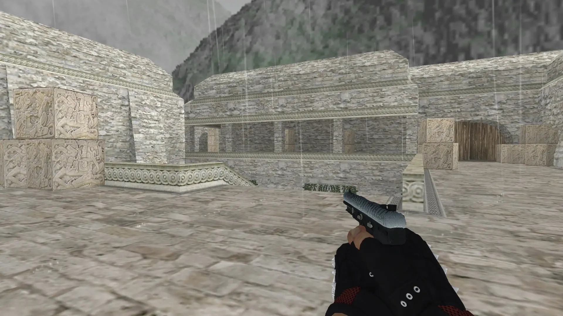 Five-SeveN: B&W Inventory — de_aztec (first person)