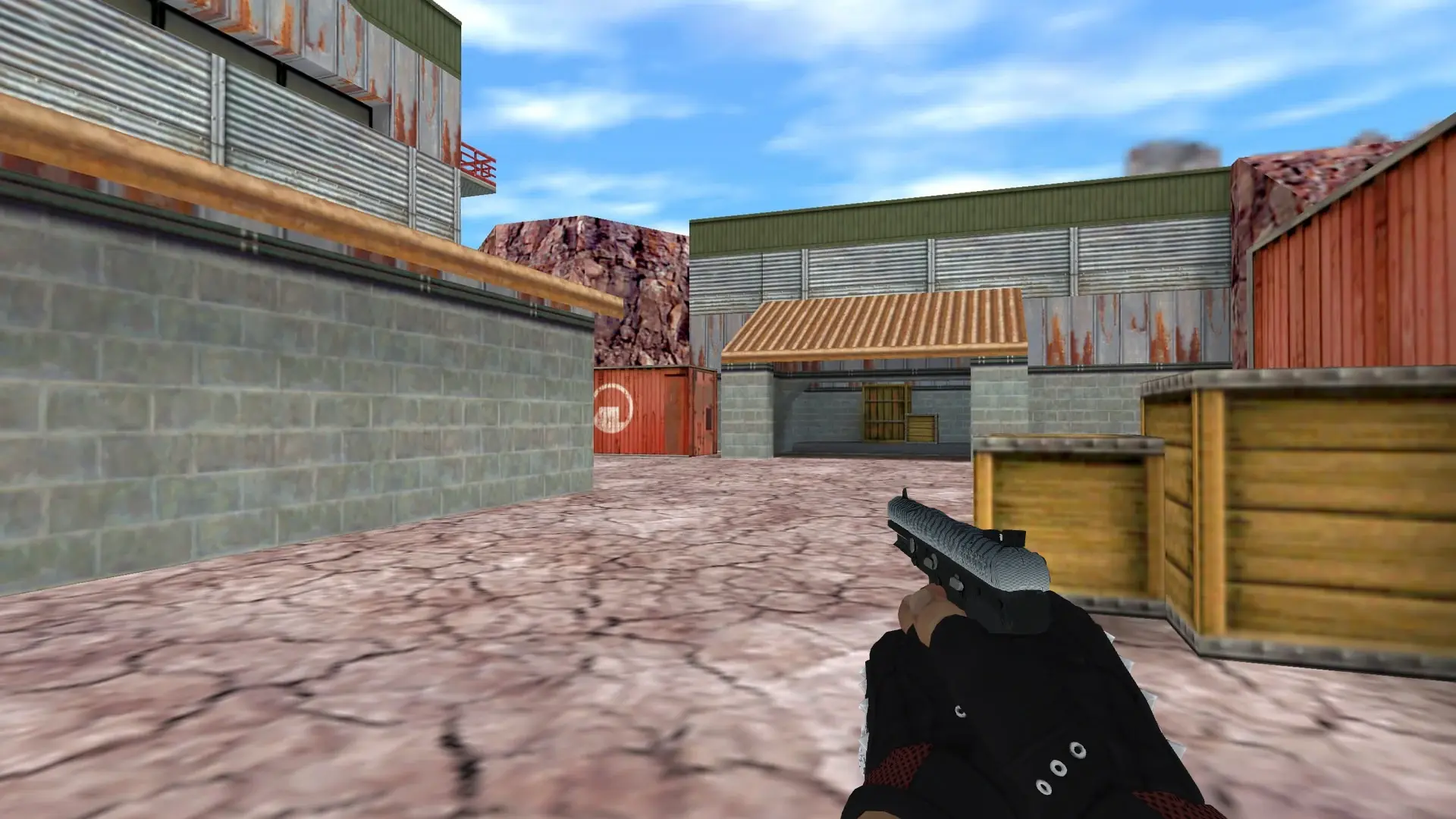 Five-SeveN: B&W Inventory — de_nuke (first person)