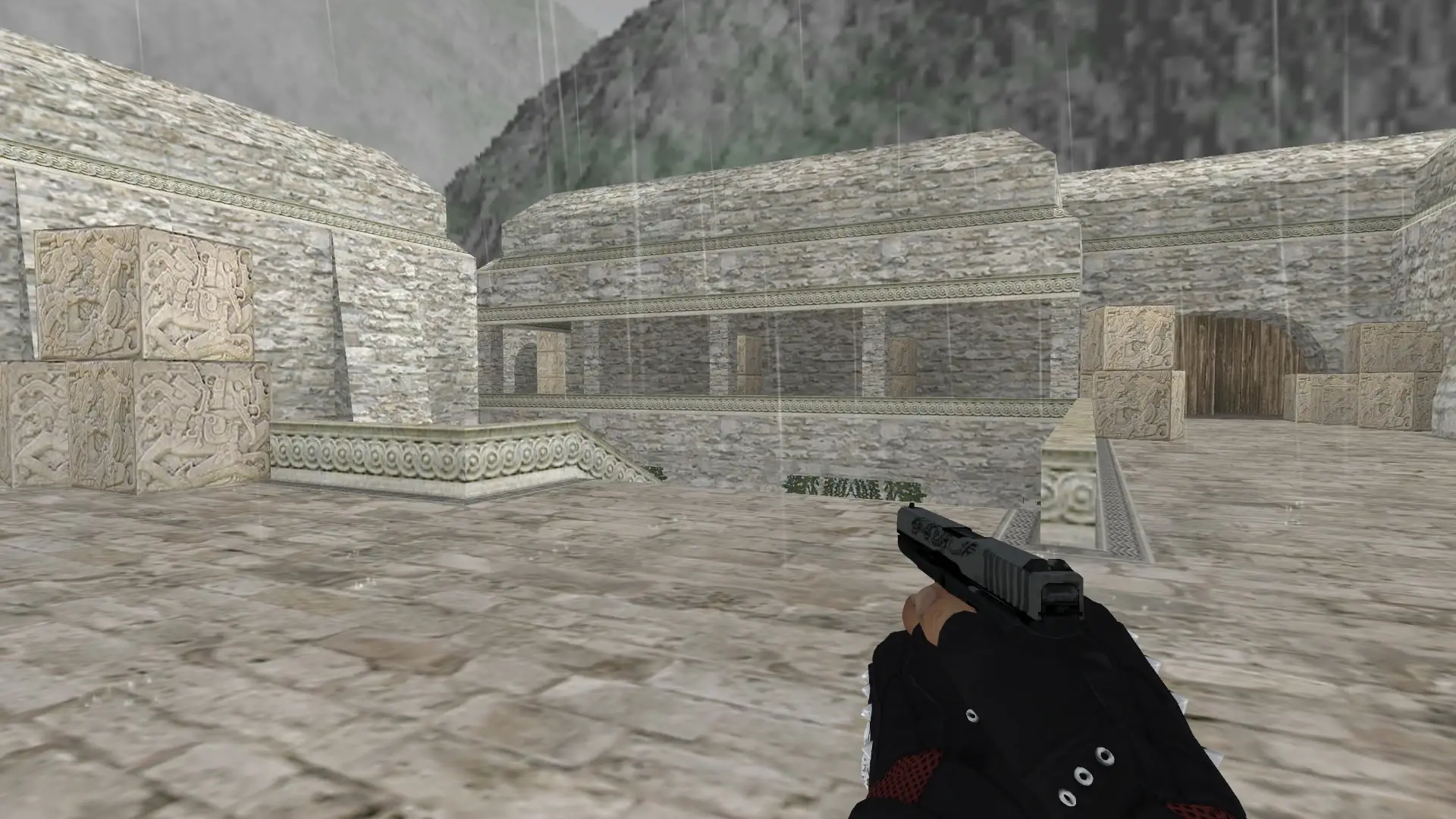 Glock-18: B&W Inventory — de_aztec (first person)