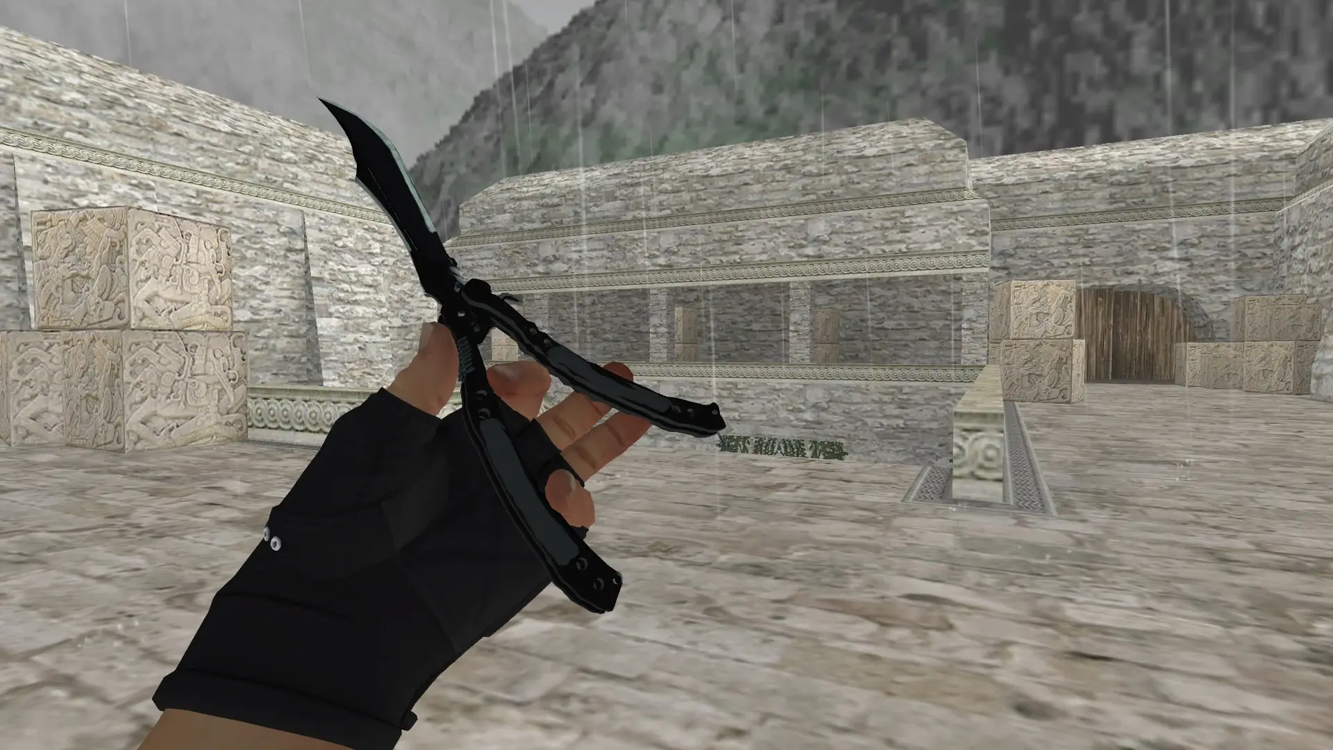 Knife: B&W Inventory — de_aztec (first person)