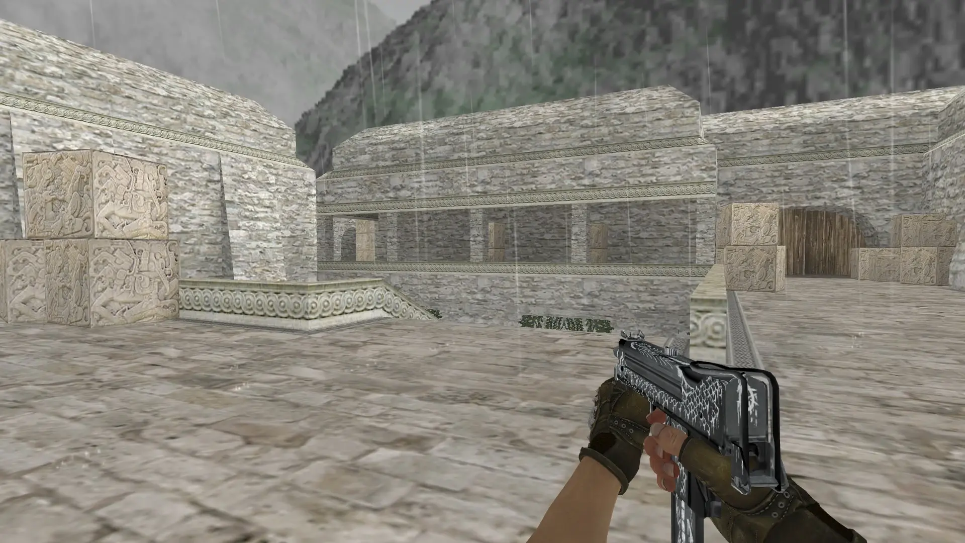 MAC-10: B&W Inventory — de_aztec (first person)