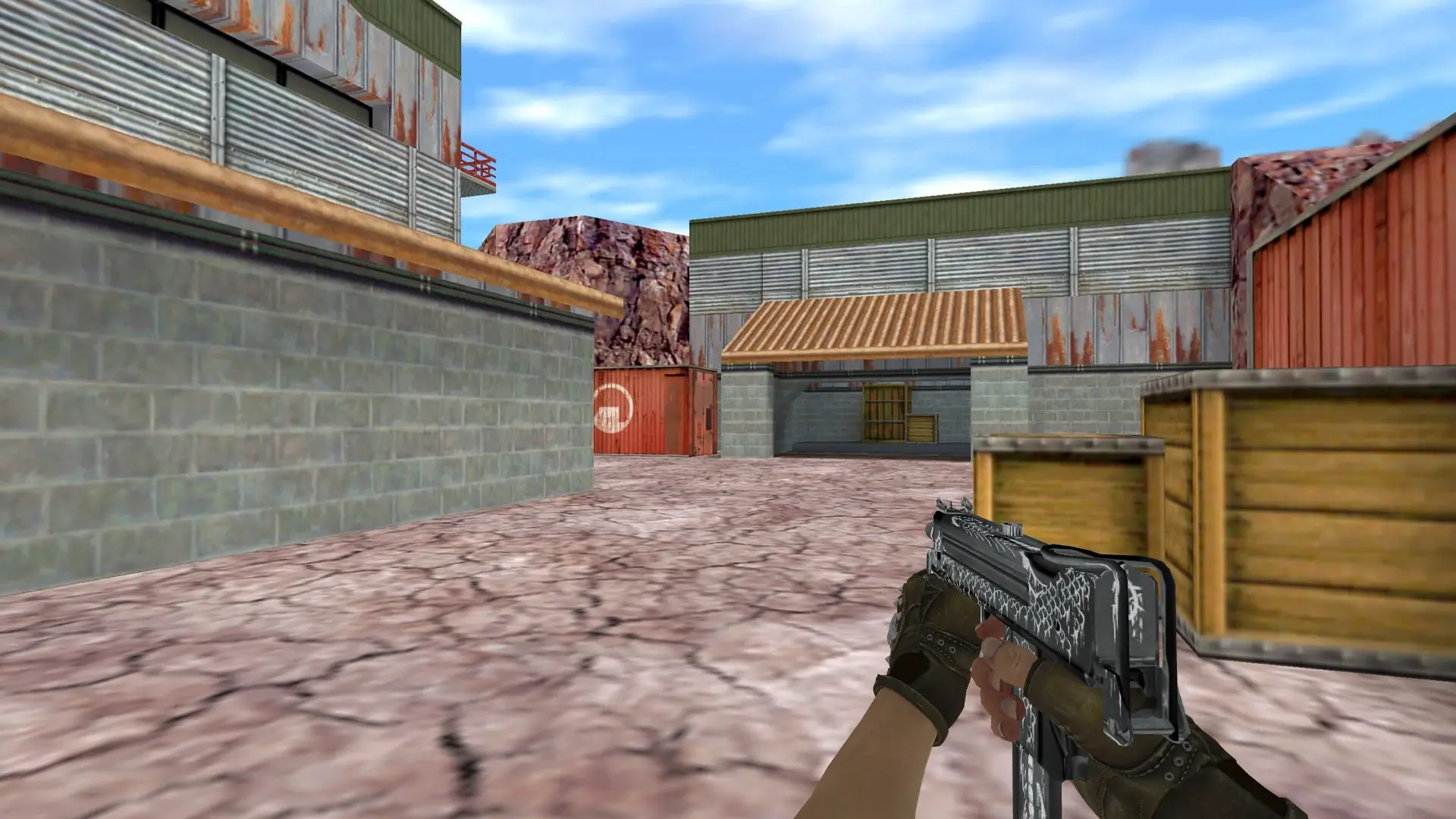 MAC-10: B&W Inventory — de_nuke (first person)