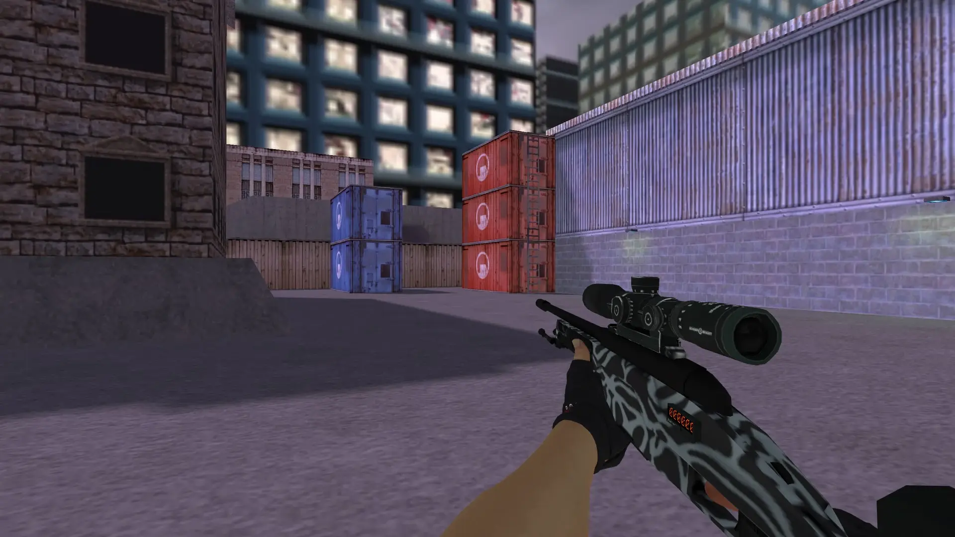 Scout: B&W Inventory — cs_assault (first person)