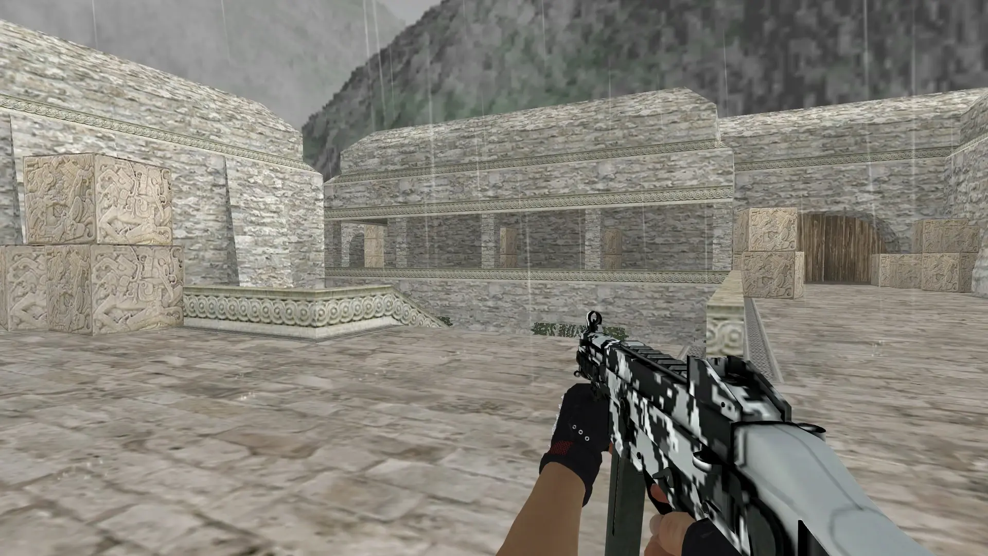 UMP-45: B&W Inventory — de_aztec (first person)