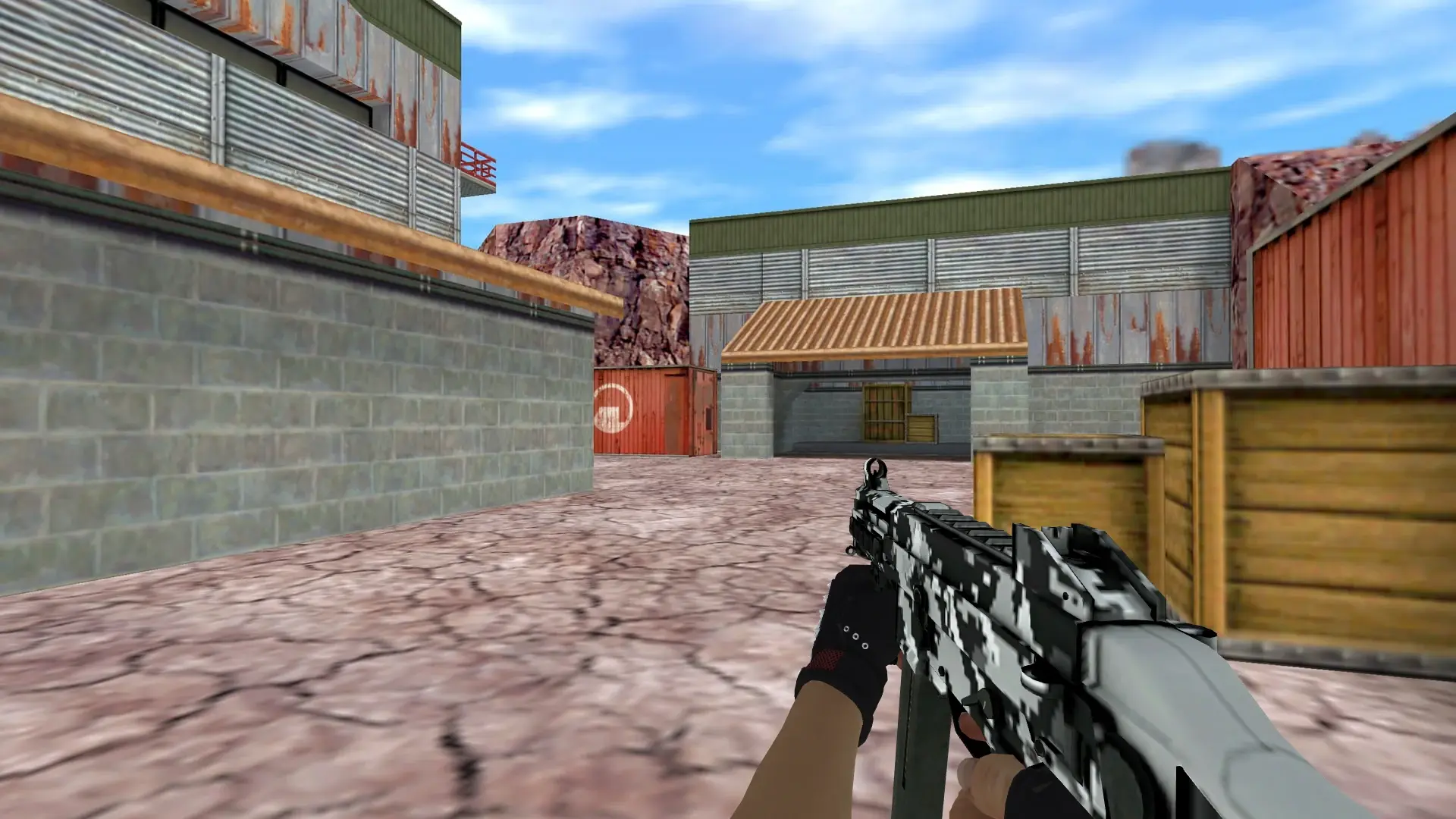 UMP-45: B&W Inventory — de_nuke (first person)