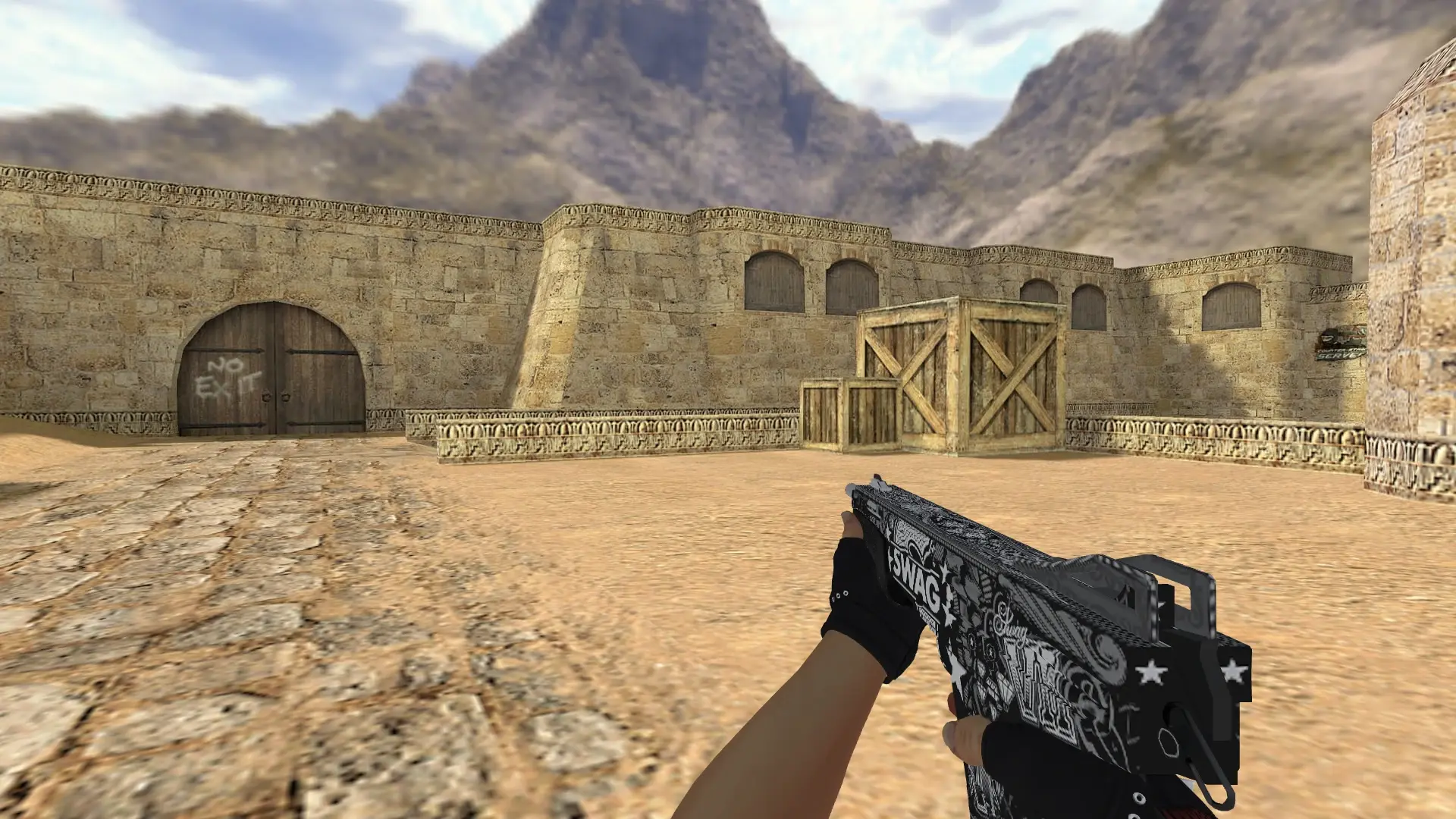 XM1014: B&W Inventory — de_dust2 (first person)