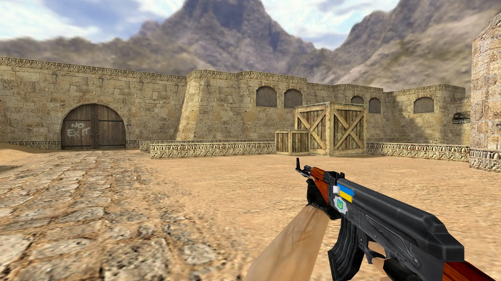 AK-47: Ukrainian Patriot — de_dust2 (first person)