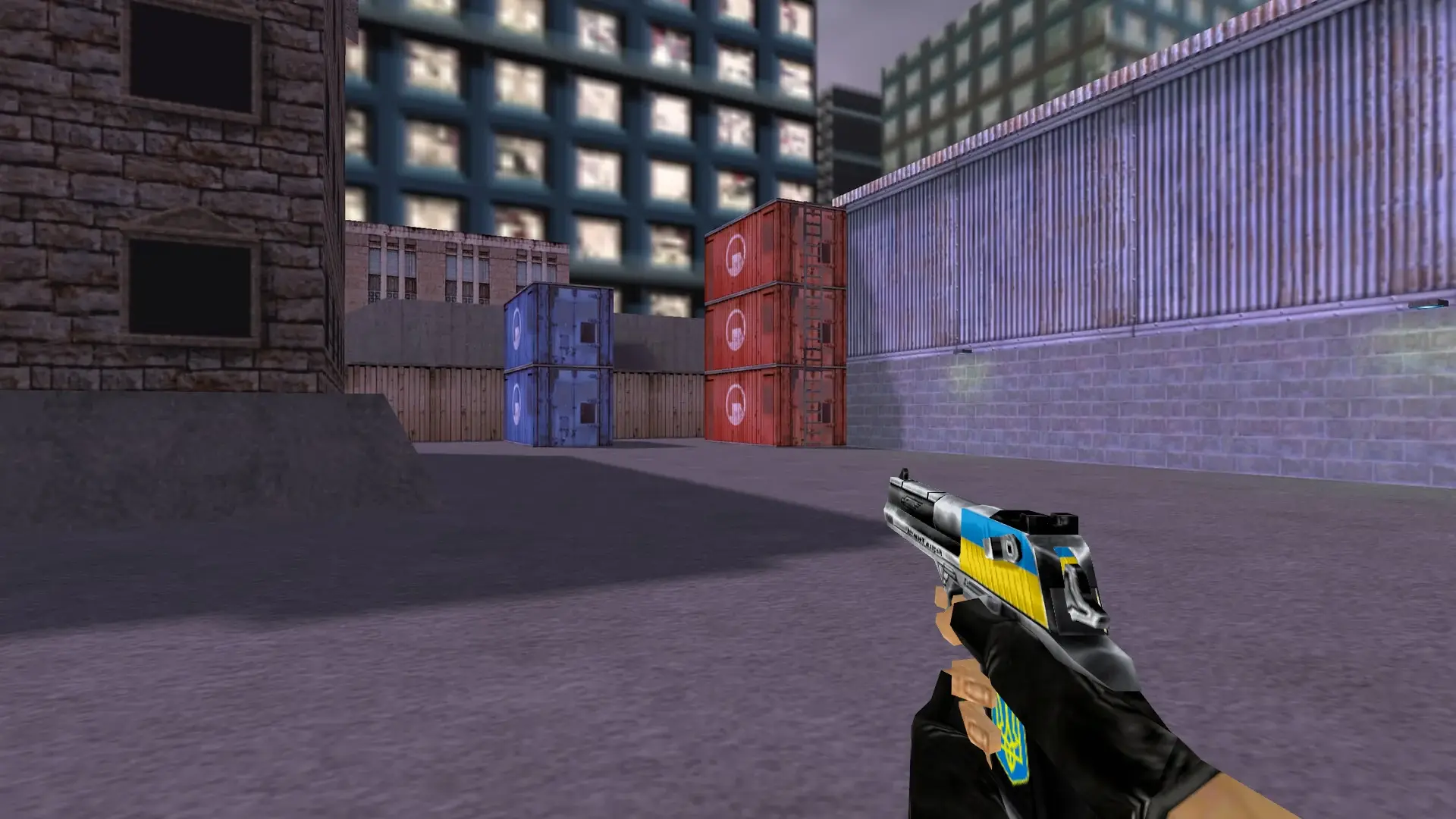 Desert Eagle: Ukrainian Patriot — cs_assault (first person)